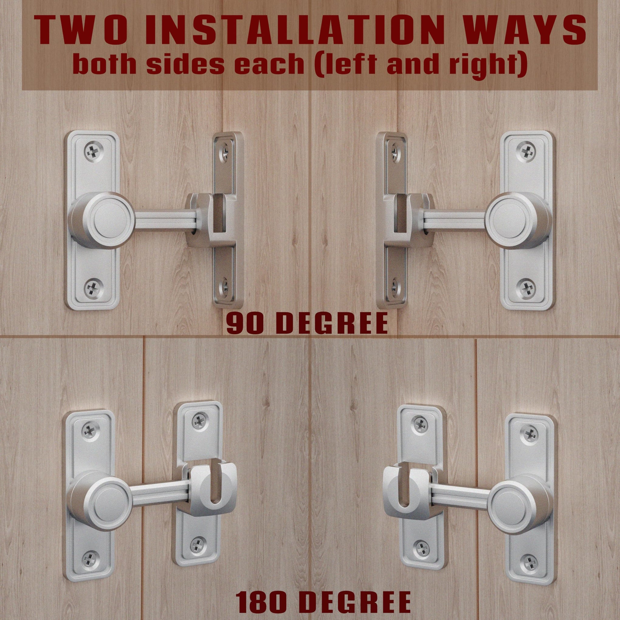 Barn Door Privacy Latch
