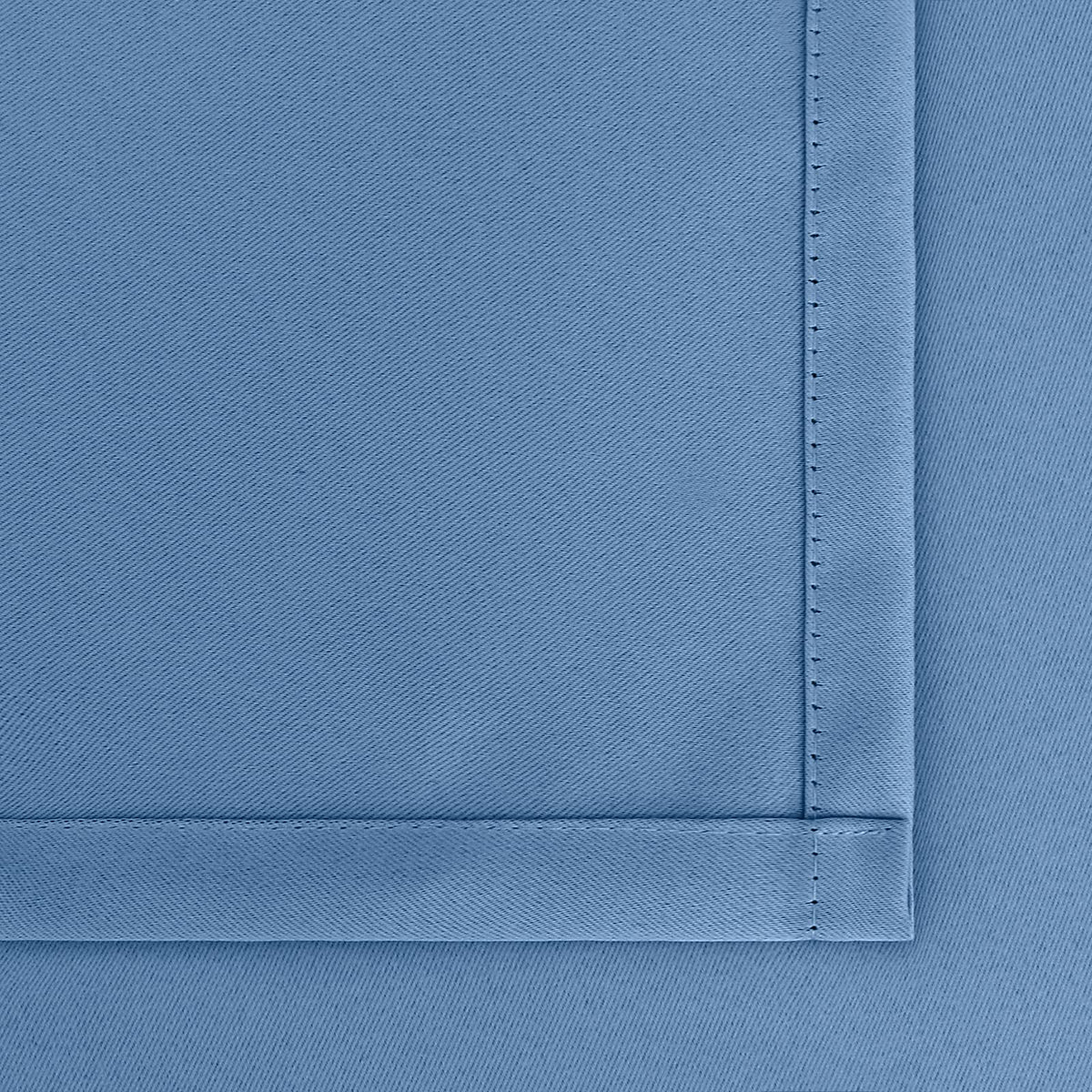 Denim Blue Blackout Curtains for Bedroom 45 Inches Long