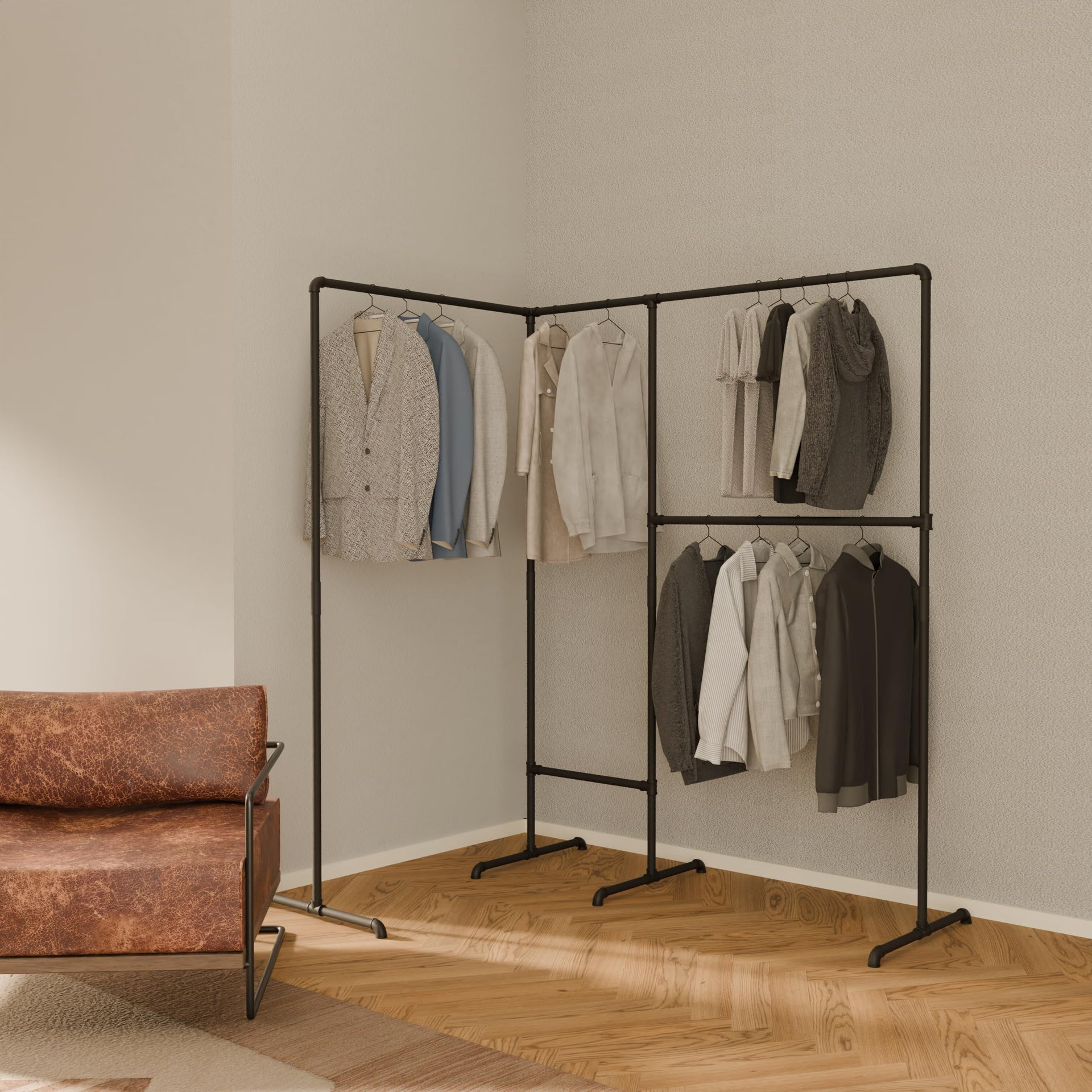 Corner Clothes Rack