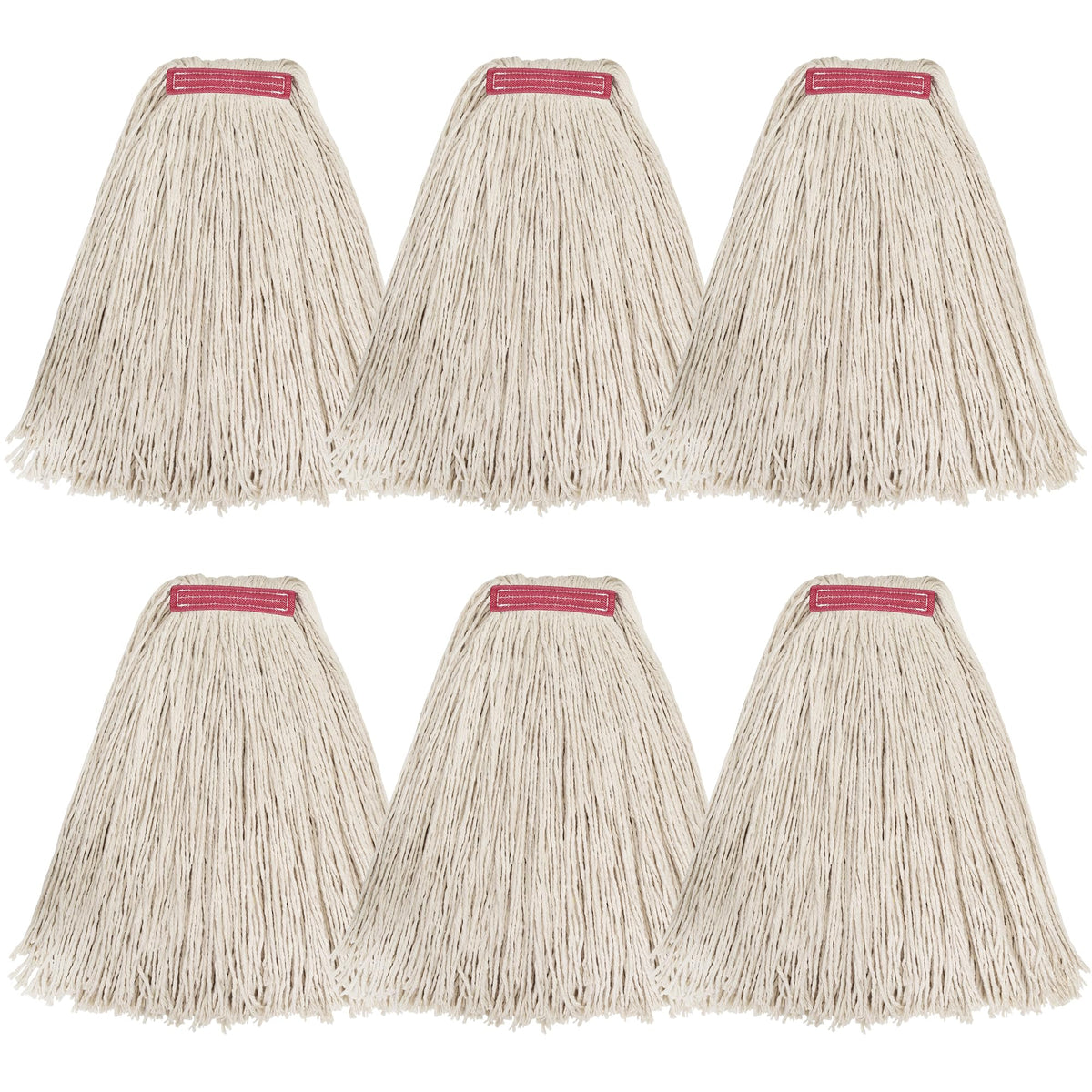 Matthew Cleaning 24oz 6Pack Cotton Floor Mop (6 Count) - ModHome Supplies