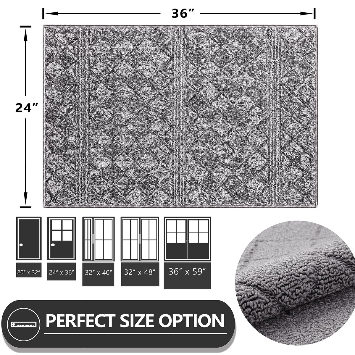 Dirt Trapper Door Mat 24" x 36"