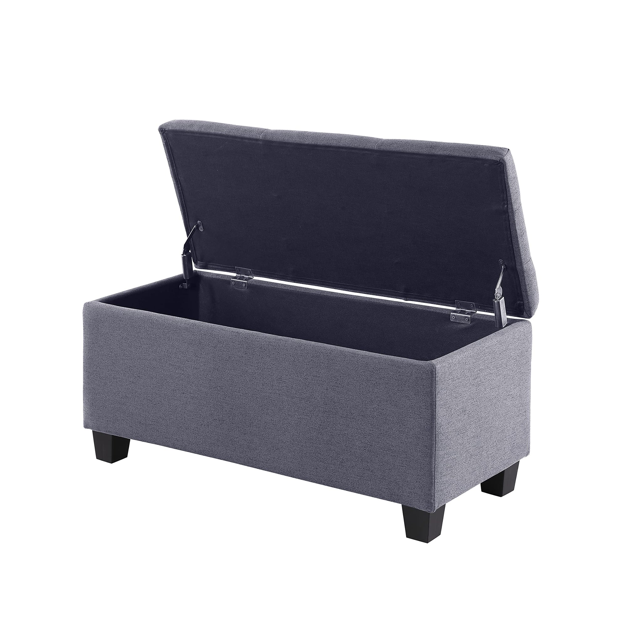 38'' Hinged Storage Ottoman w (3 Count)