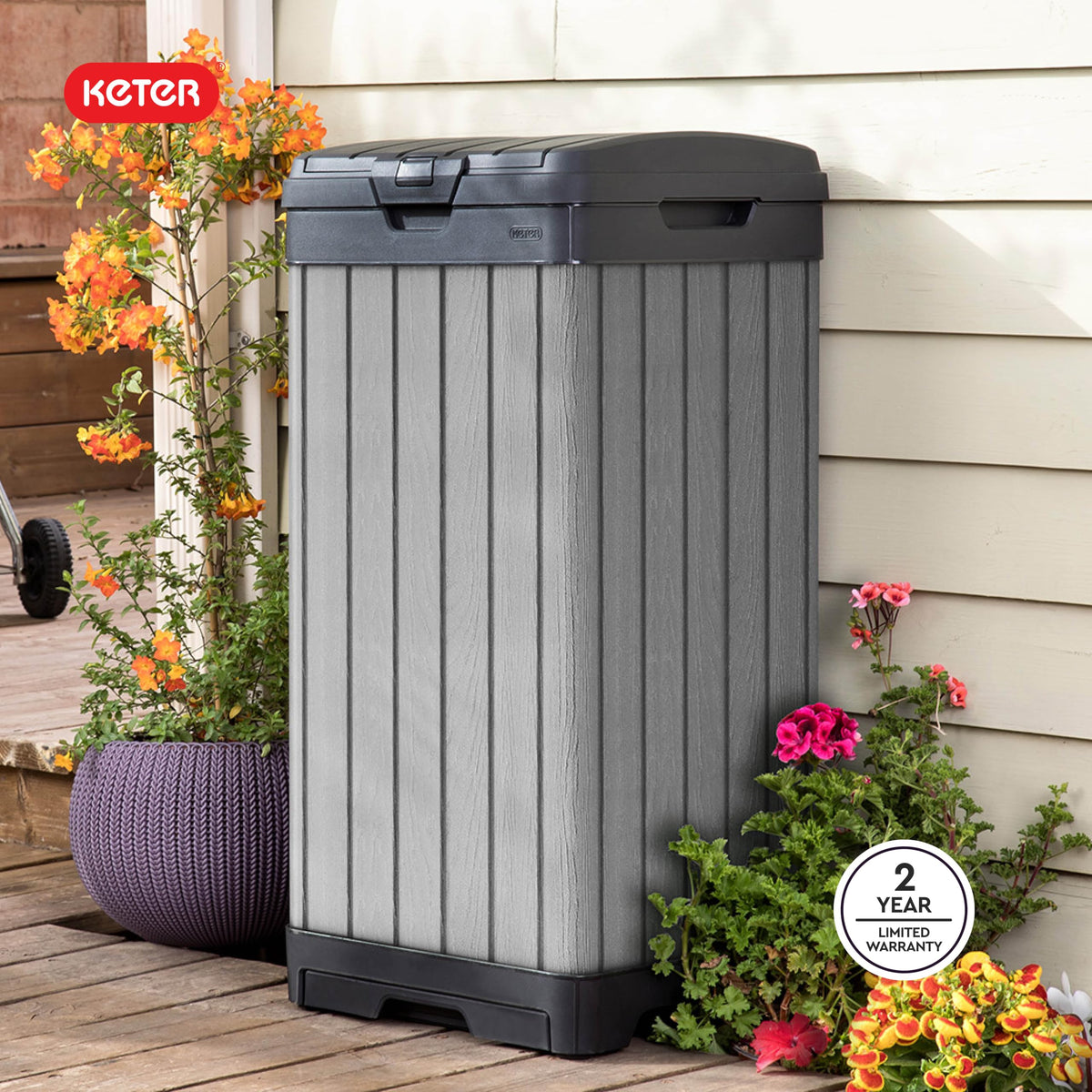Darwin Outdoor Trash Can