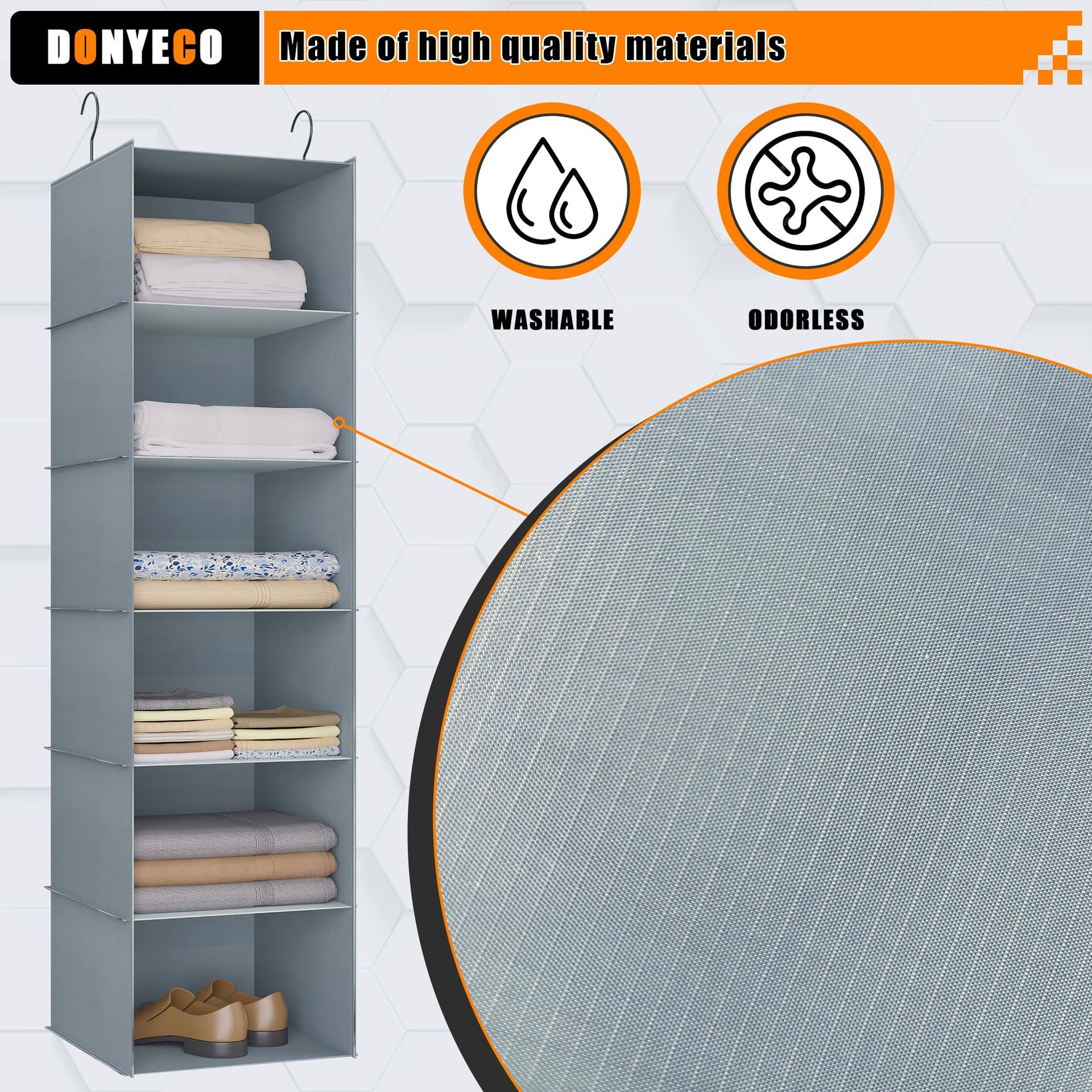 Hanging Closet Organizer 6 (6 Count)