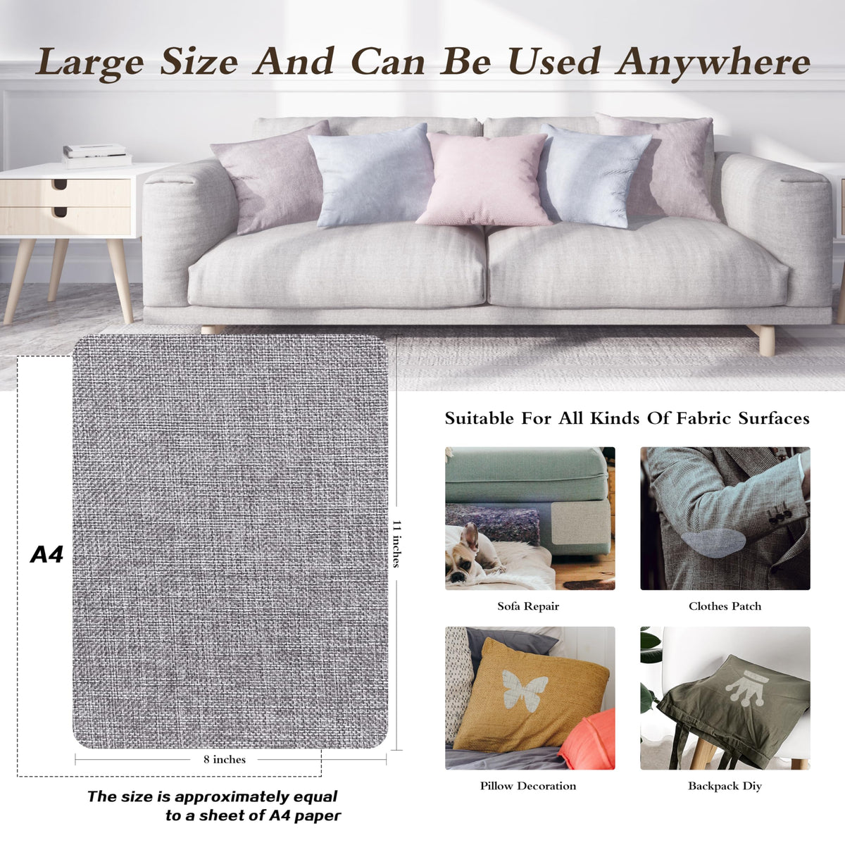 Coarse Linen Repair Patches