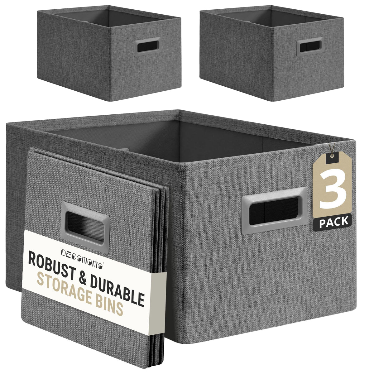 Storage Bins for Shelves (3 Count)