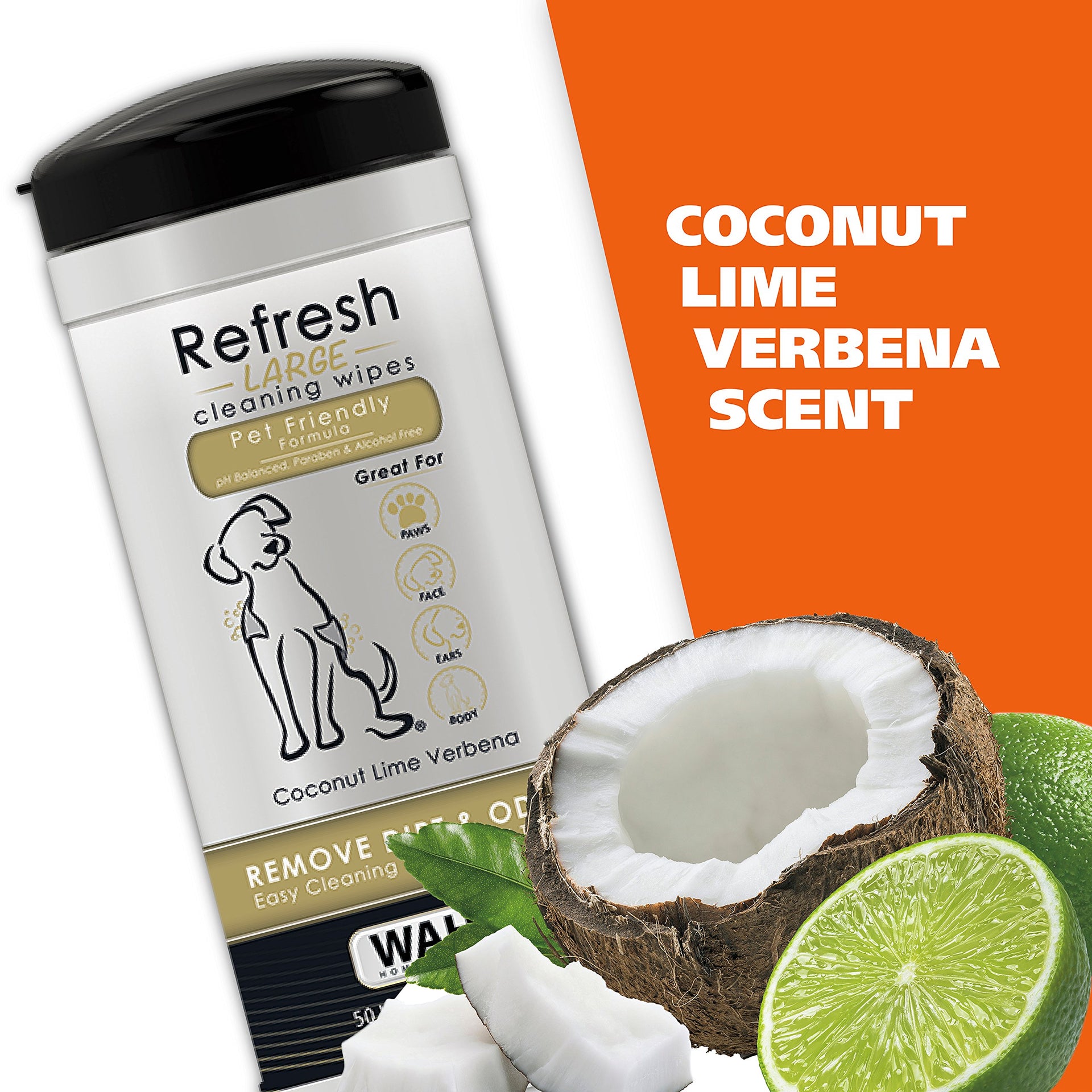 USA Pet Refresh Cleaning Wipes for Dogs (50 Count)