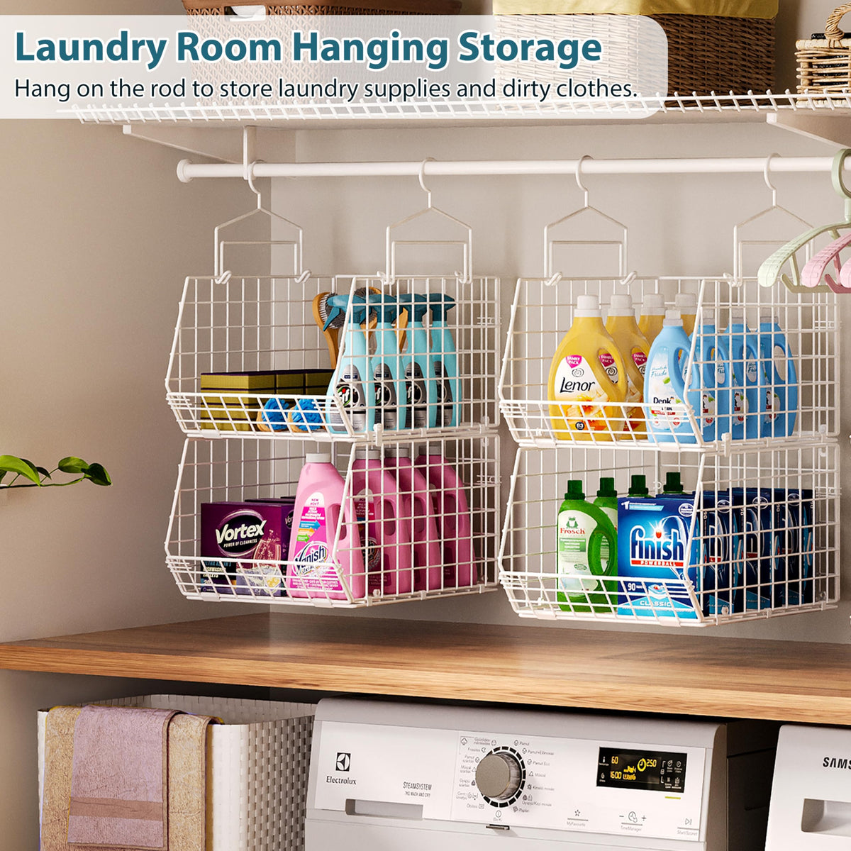 6 Tier Extended Depth Hanging Closet Organizer