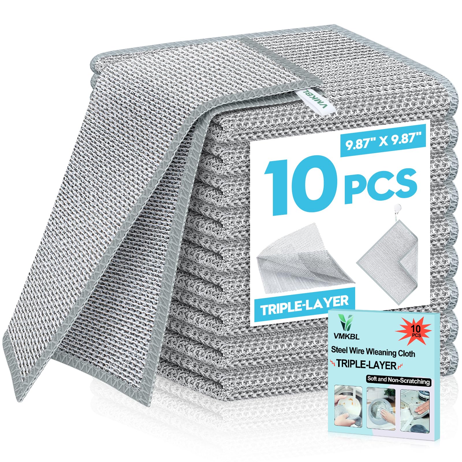 Wire Dishcloths (10 Count)