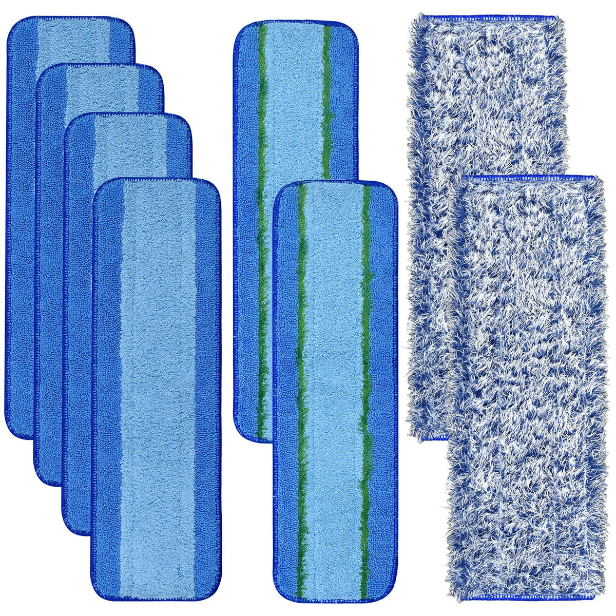 8 Pack Microfiber Cleaning Pad for Bona Mop Hardwood & Hard Surface Floors Dry and Wet Floor Cleaning (8 Count)
