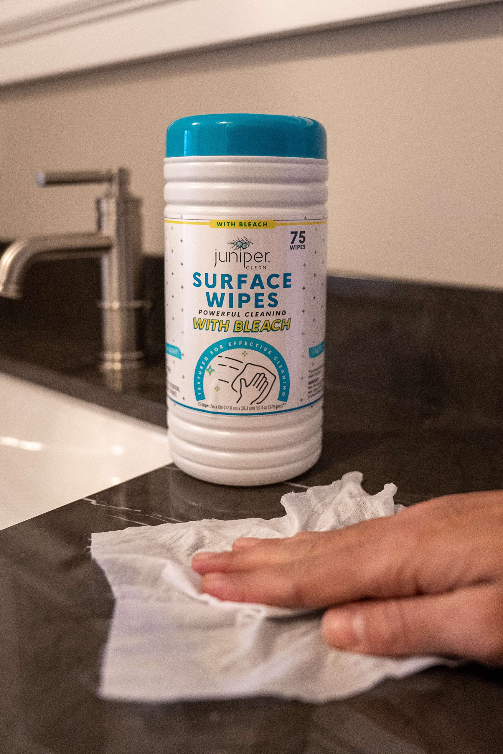1 Pack Surface Cleaning Wipes with Bleach (75 Count) - ModHome Supplies