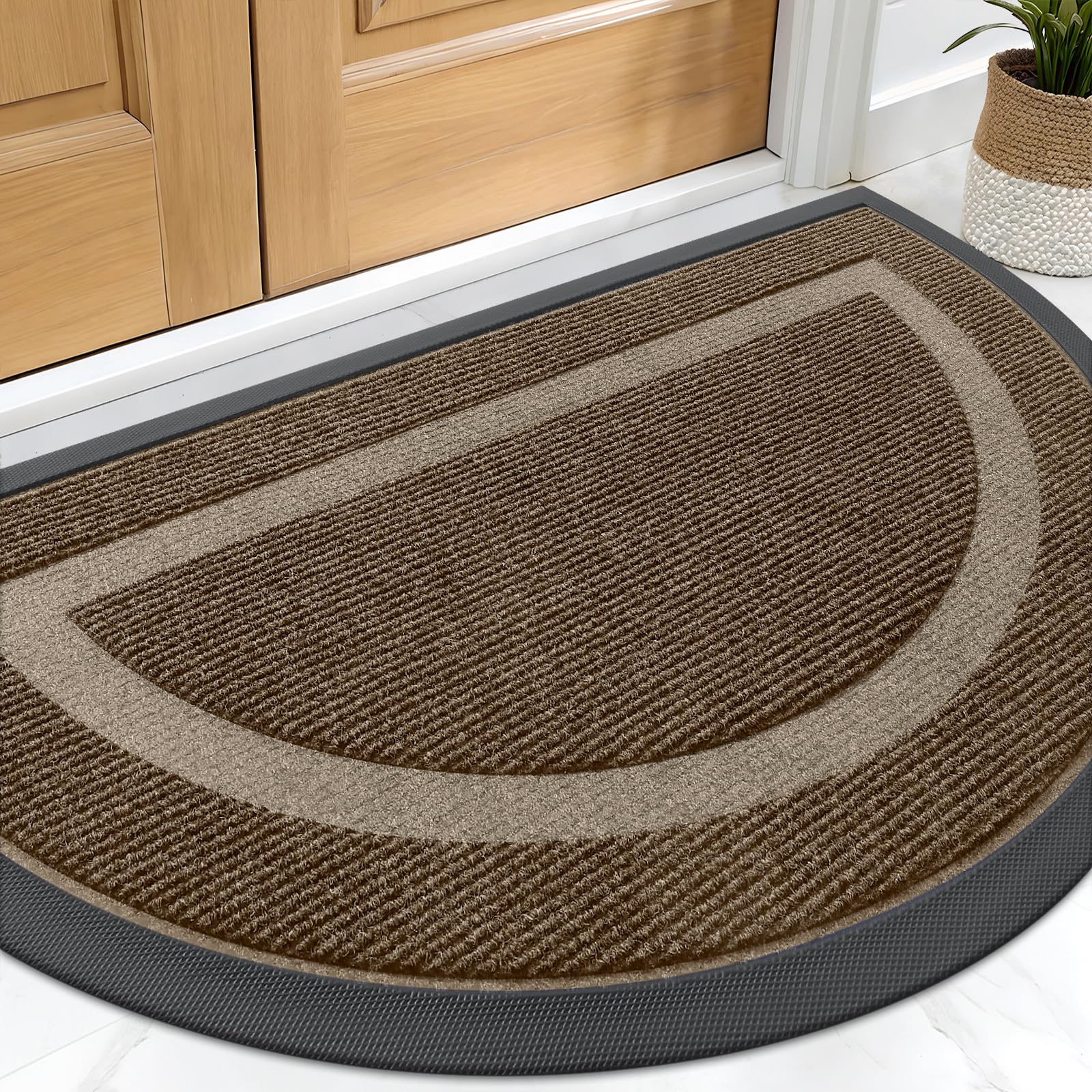 Half Circle Front Door Mat Outside 29.5x17 All
