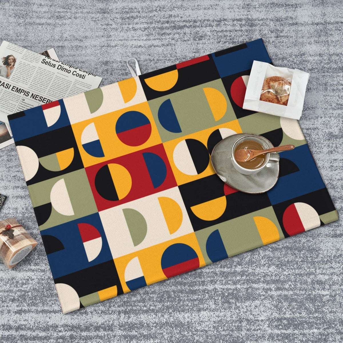 Retro Mid Century Modern Kitchen Drying Mat for Kitchen Counter