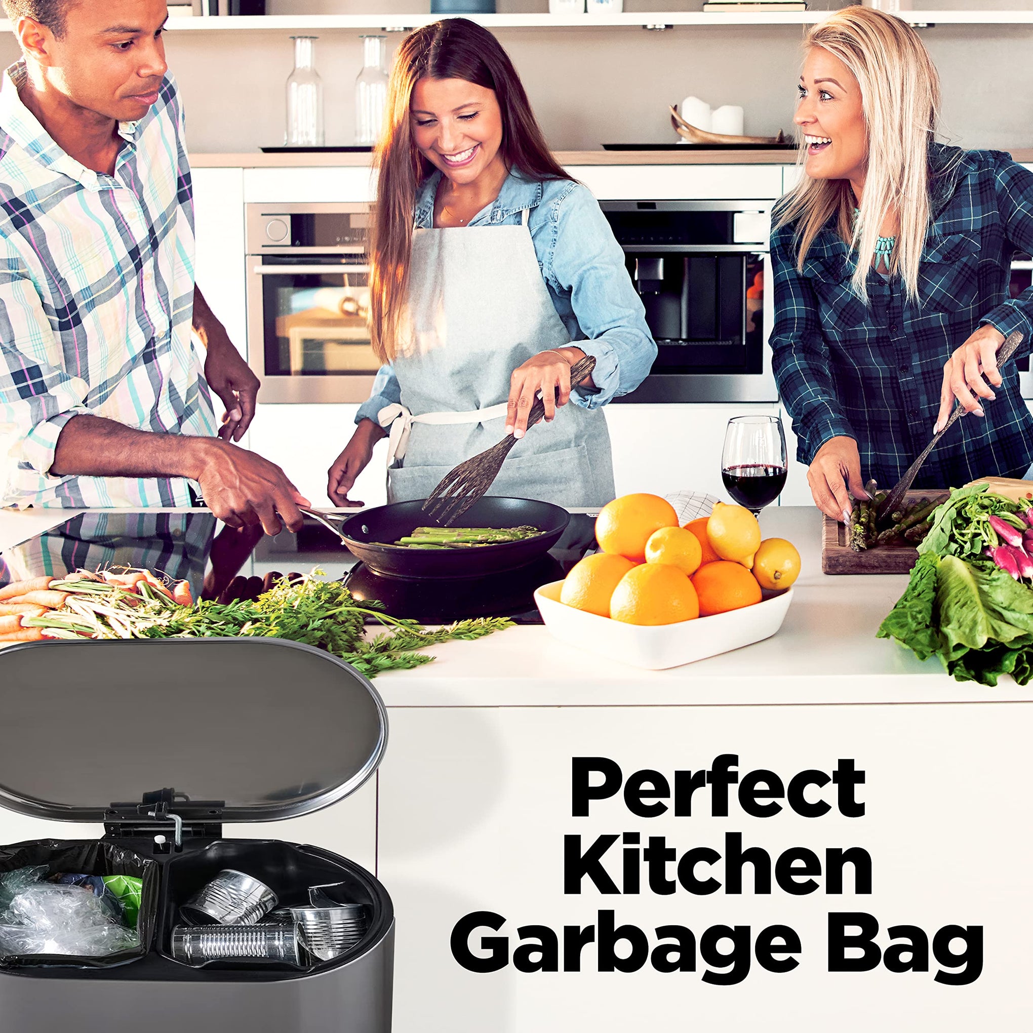 30 33 Gallon Clear Trash Bags Heavy Duty Clear Trash Bags (250 Count)