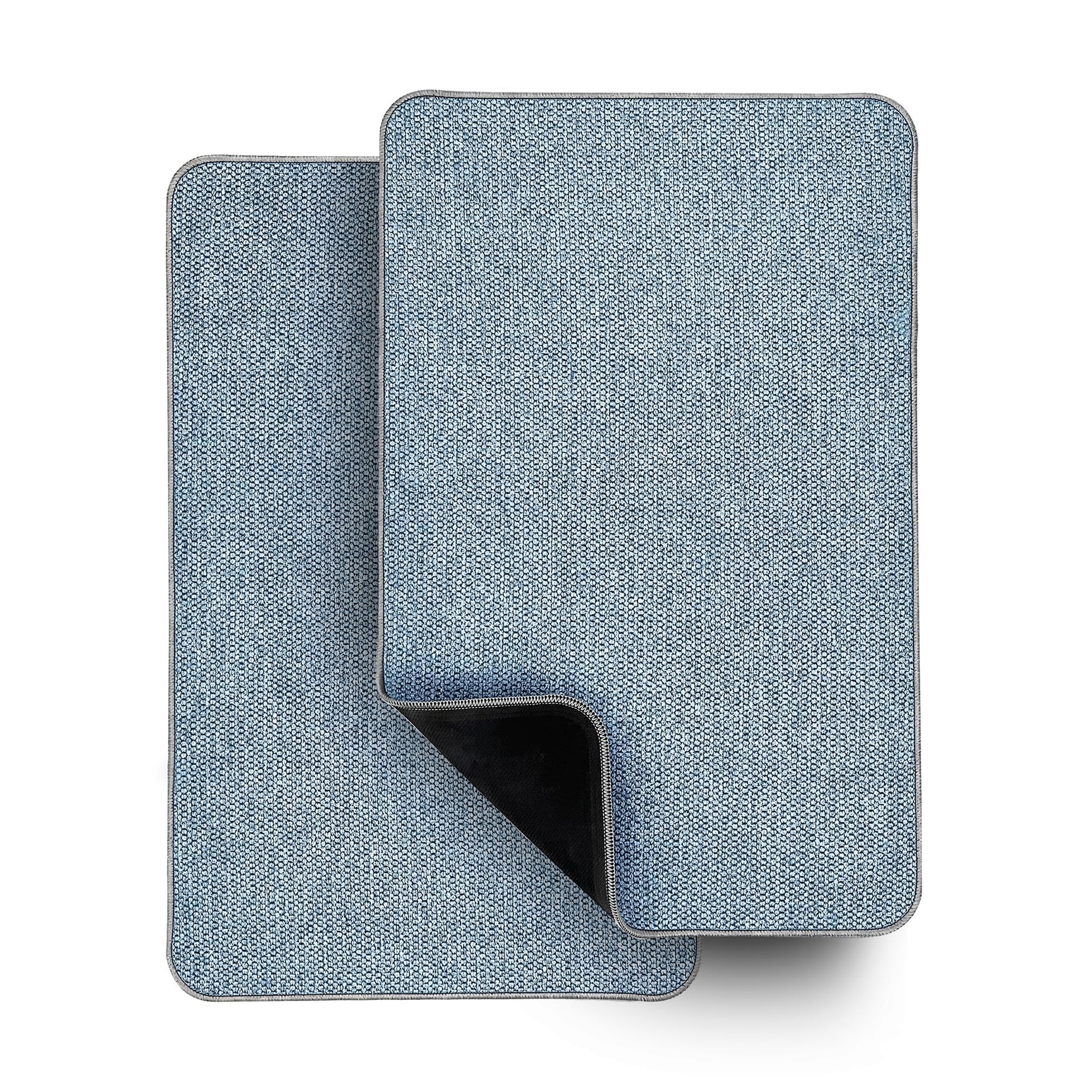 Bath Mat Ultra Thin Bathroom Rugs (2 Count)