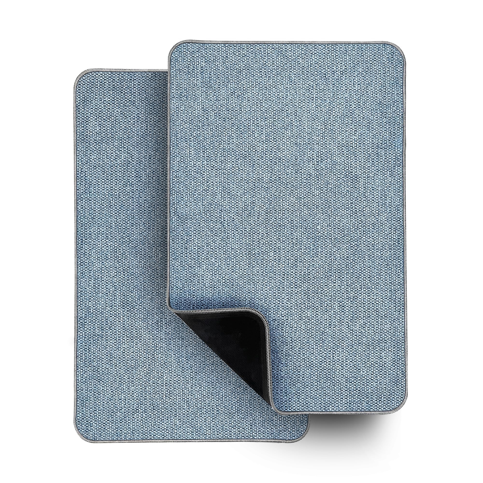 Bath Mat Ultra Thin Bathroom Rugs (2 Count)