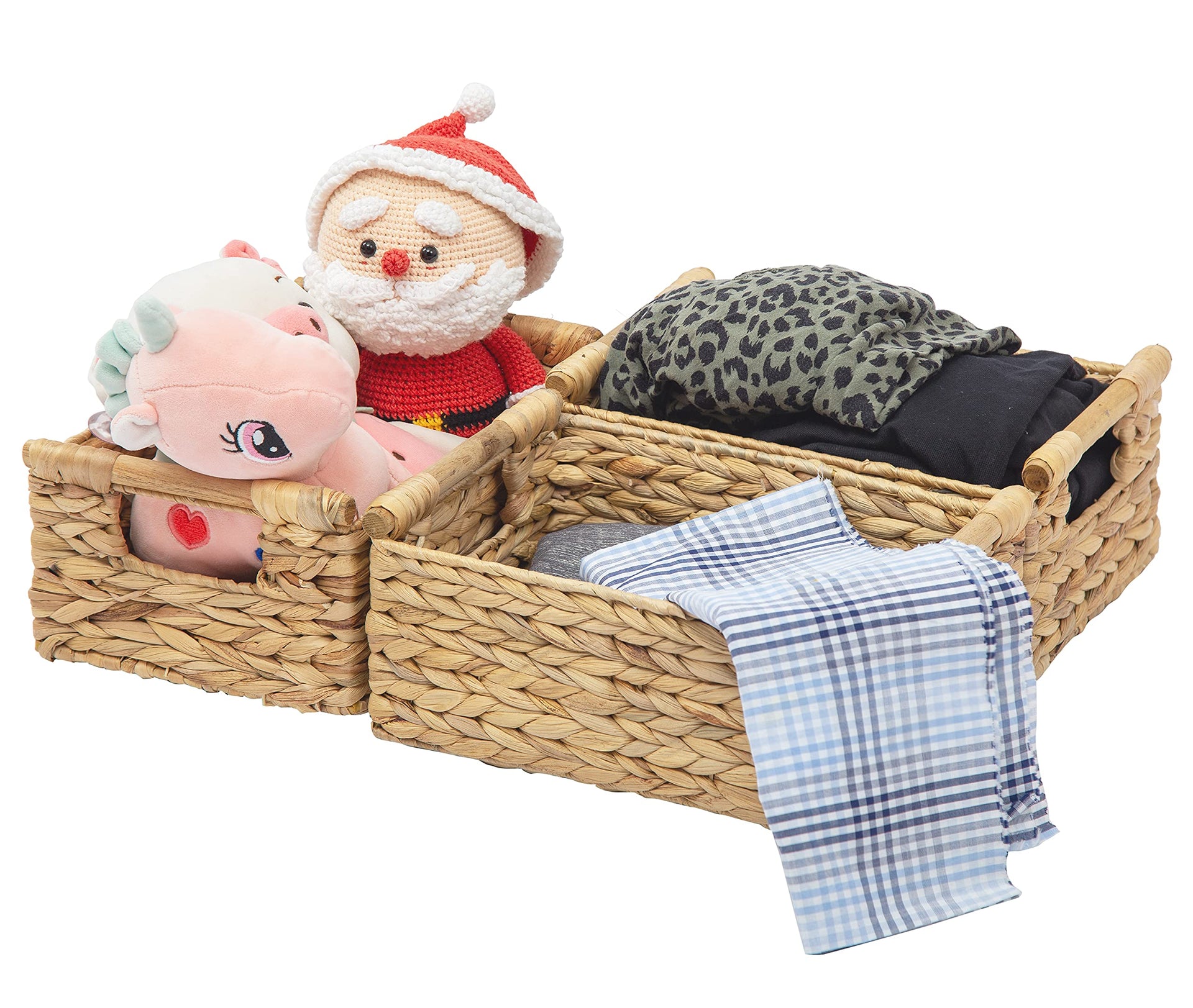 Hyacinth Small Wicker Basket 11.6x8.1x4.9"