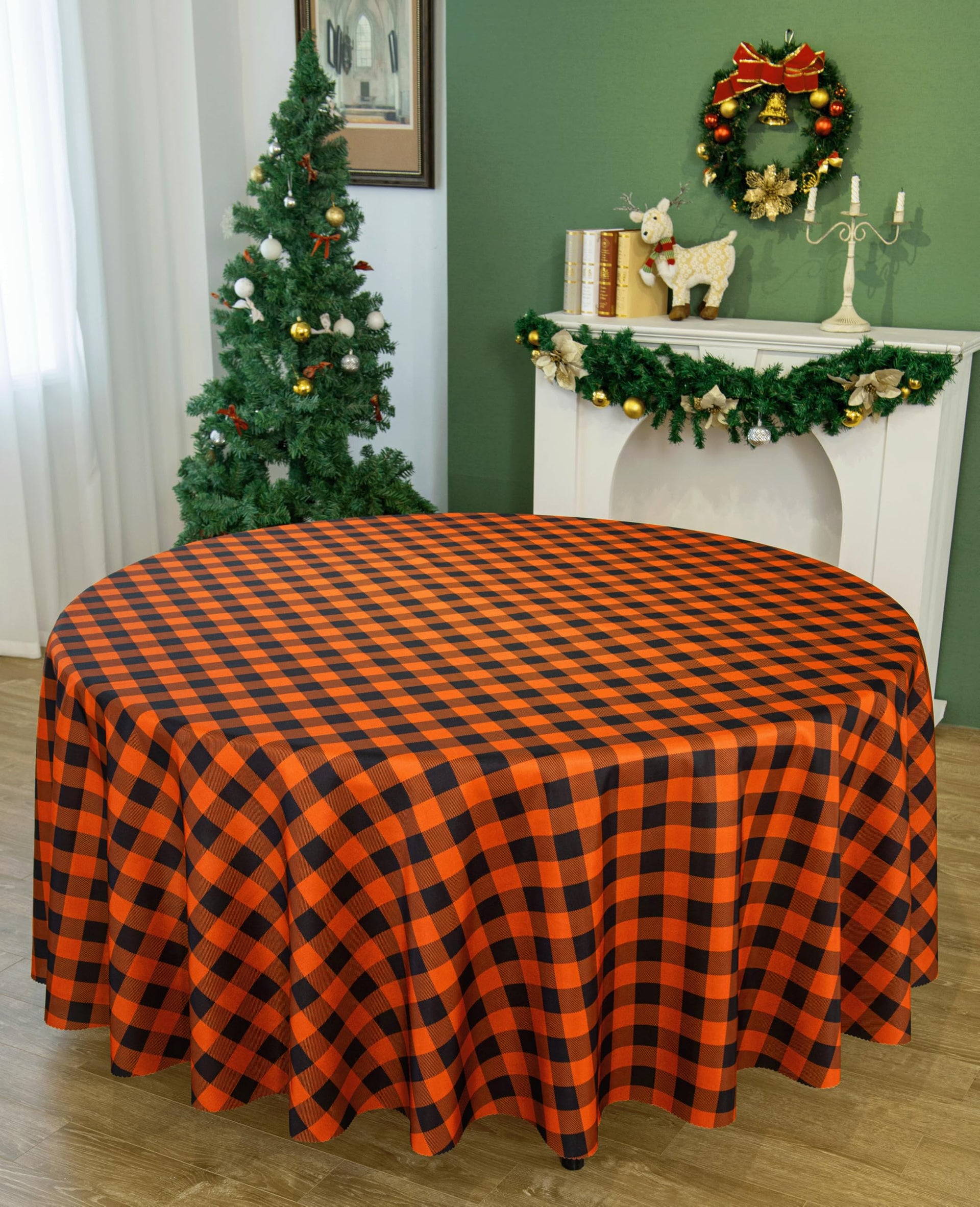 Waterproof Plaid Tablecloth Fabric