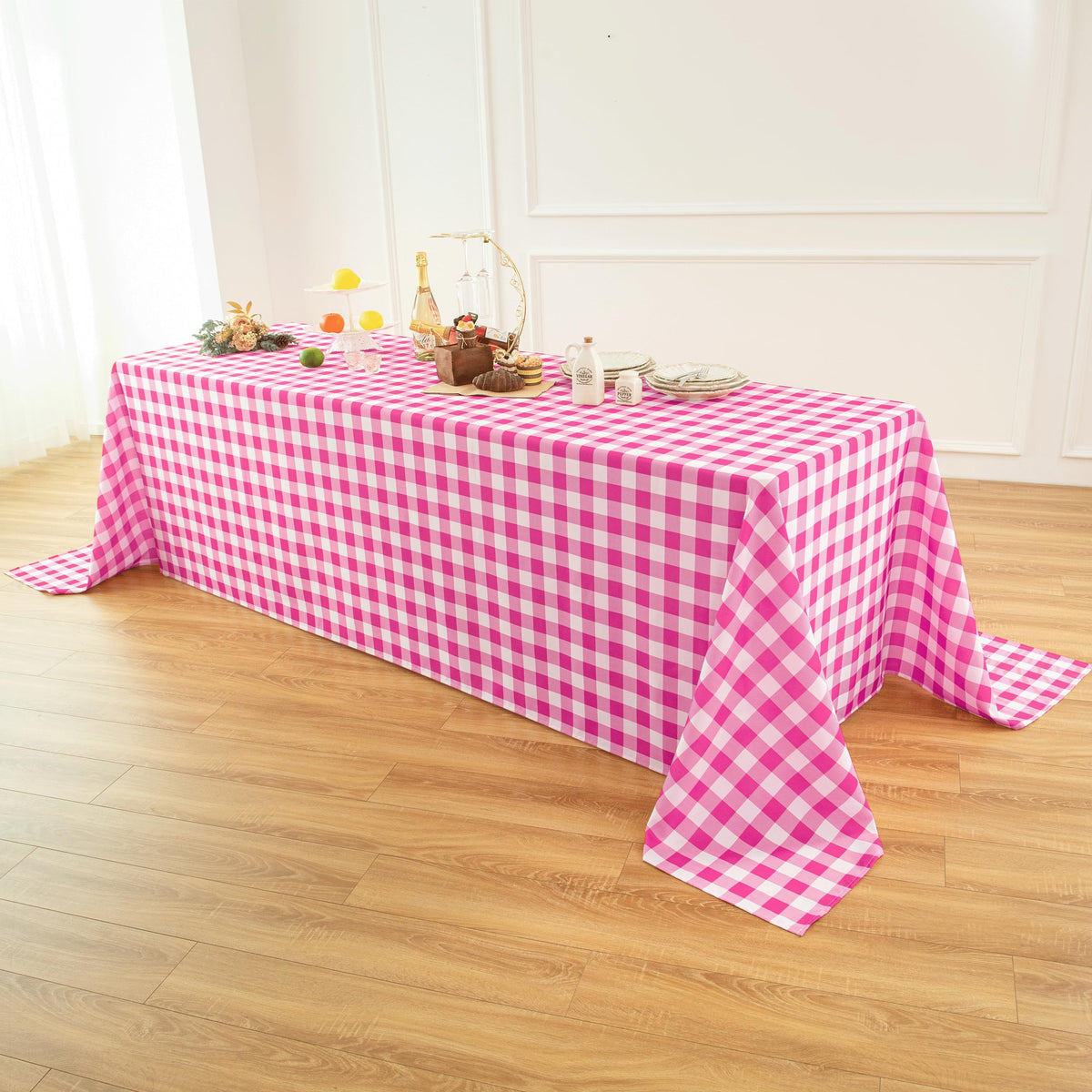 Classic Gingham Buffalo Tablecloth Fabric