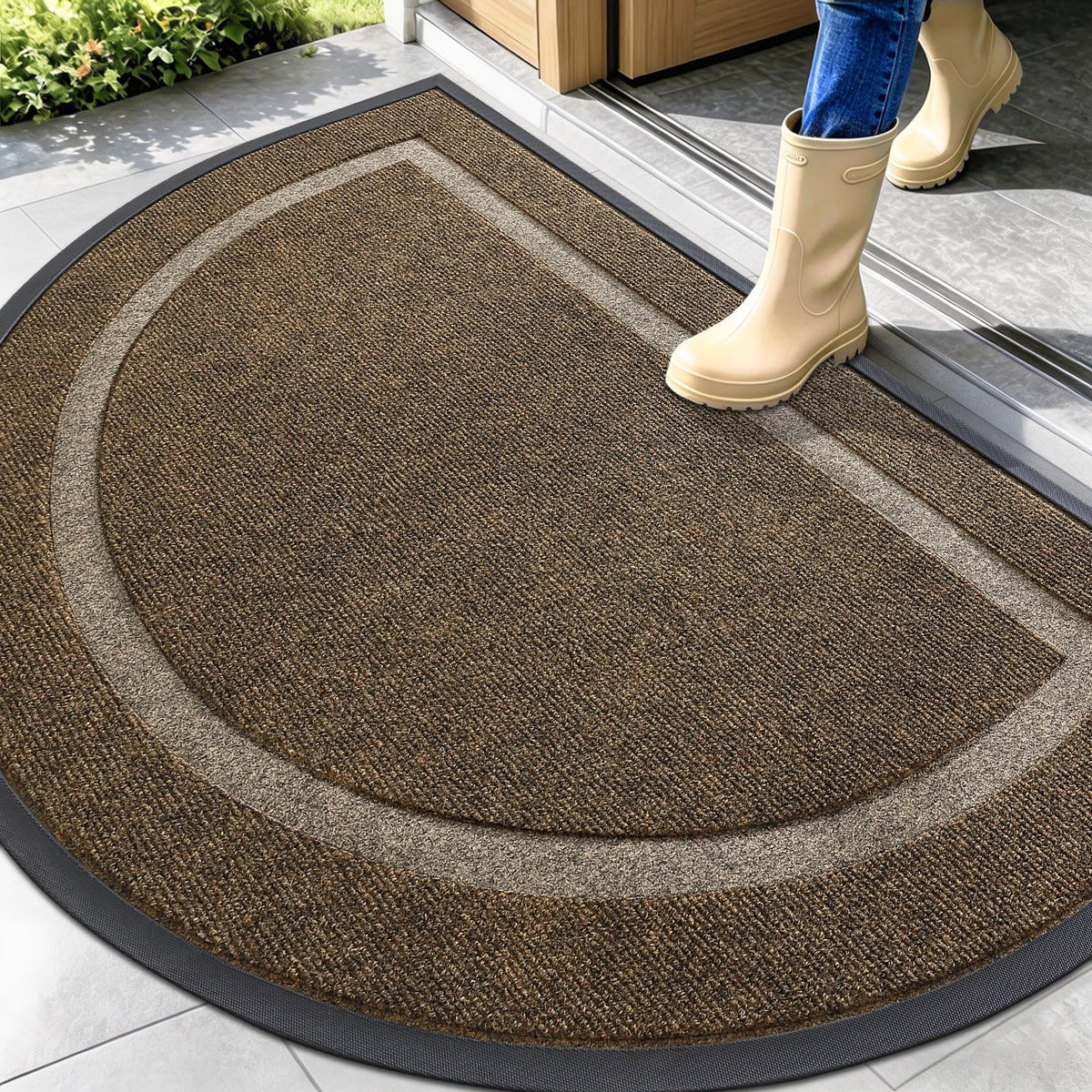 Half Circle Front Door Mat Outside 47x32 All