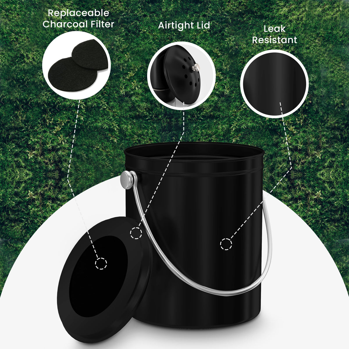Countertop Compost Bin 1.3 Gallon
