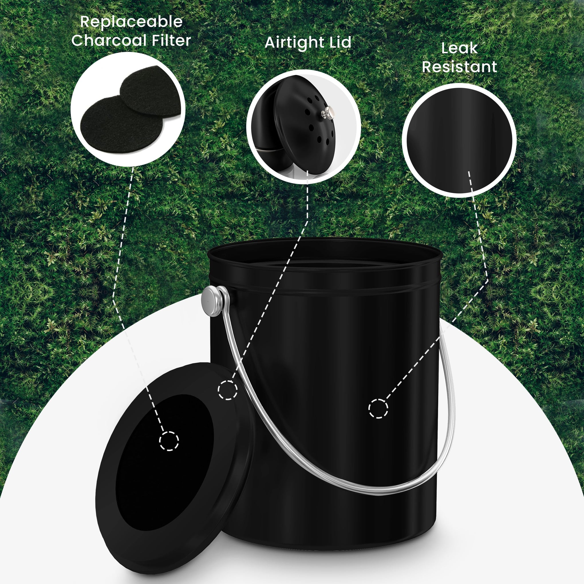 Countertop Compost Bin 1.3 Gallon