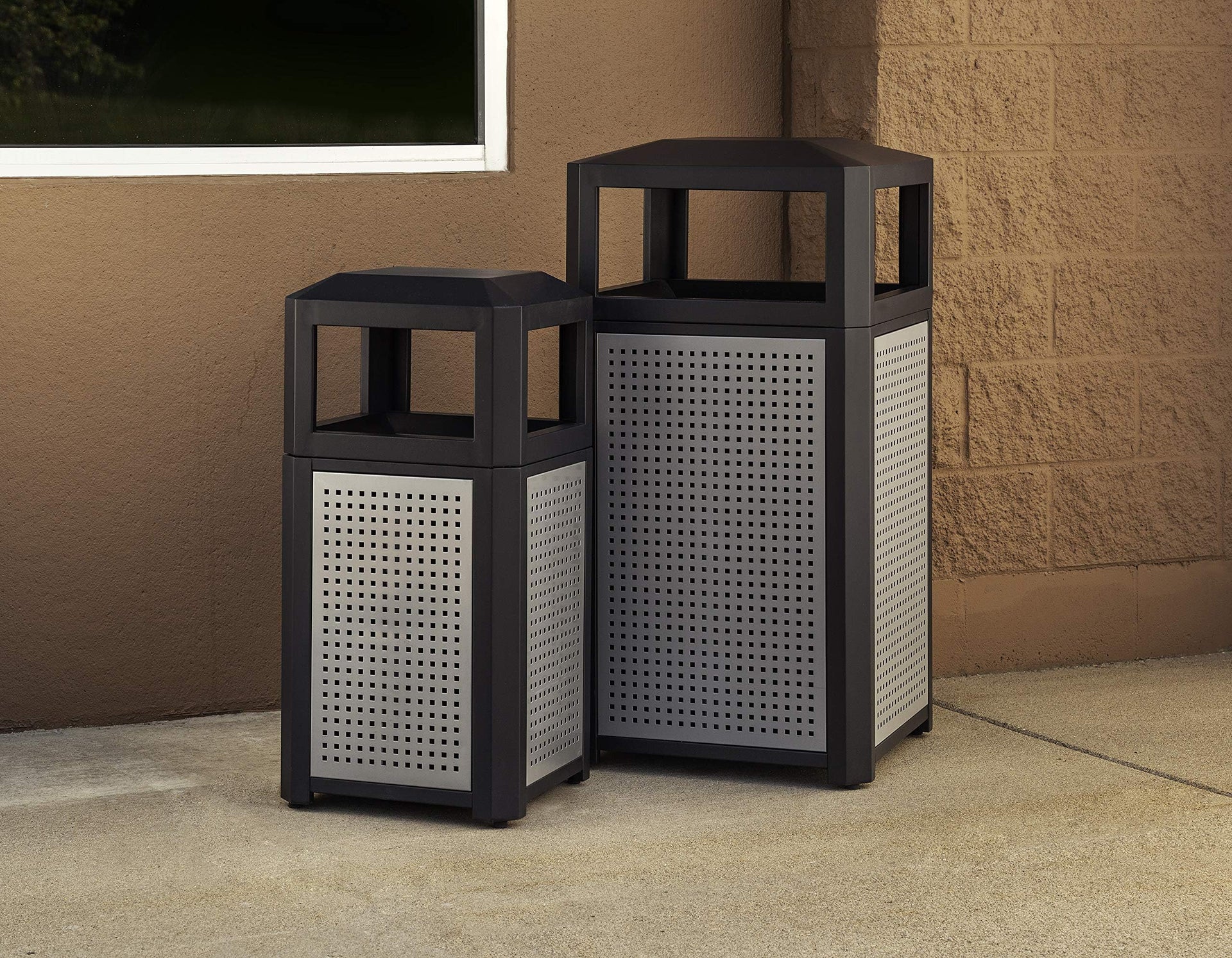 Evos Commercial Steel Indoor Outdoor Trash Can