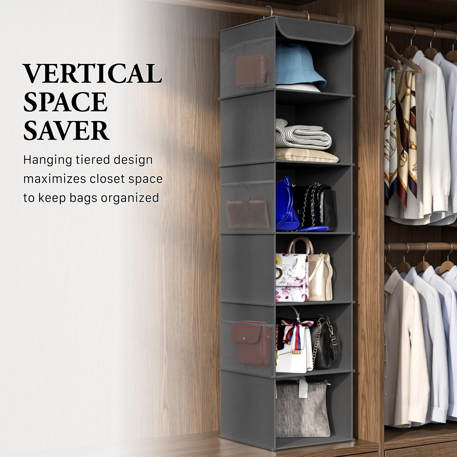 6 Shelf Hanging Closet Organizer