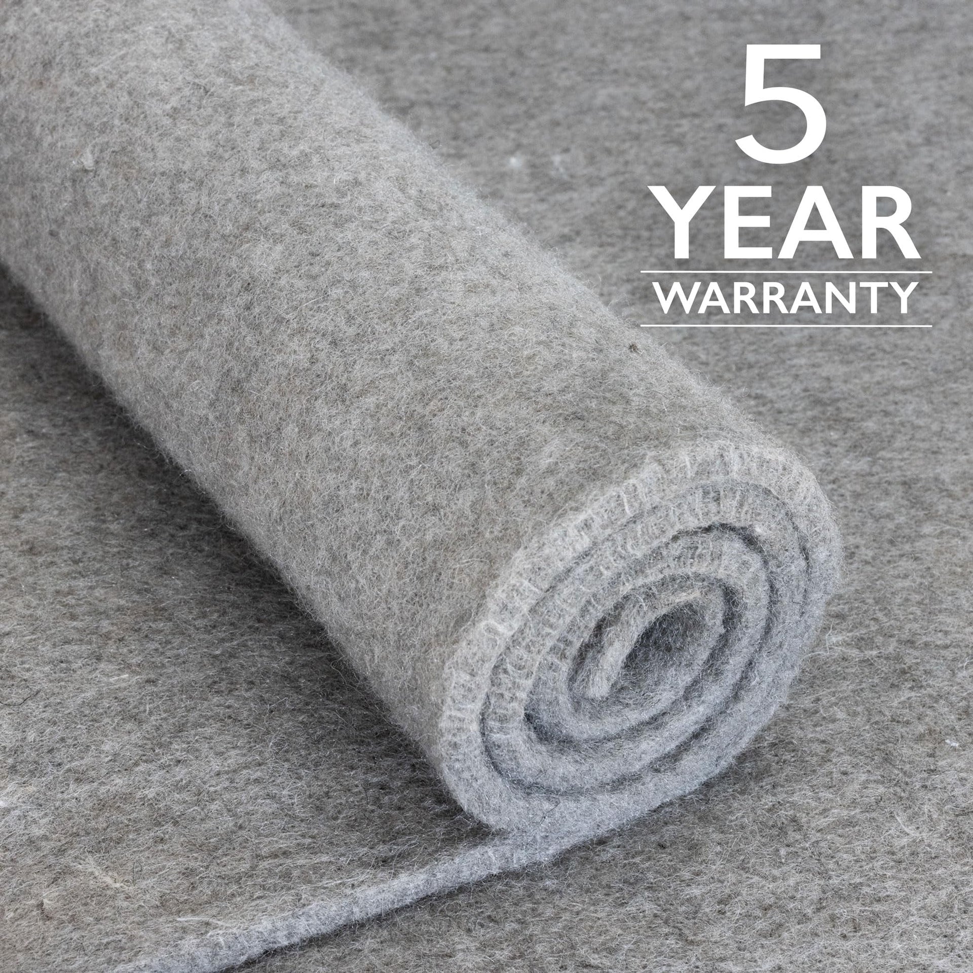 Eco-Plush - 7'10" x 9'10" - 1/4" Thick - 100% Felt - Premium Cushioned Rug Pad - Available in 3 Thicknesses, Many Custom Sizes