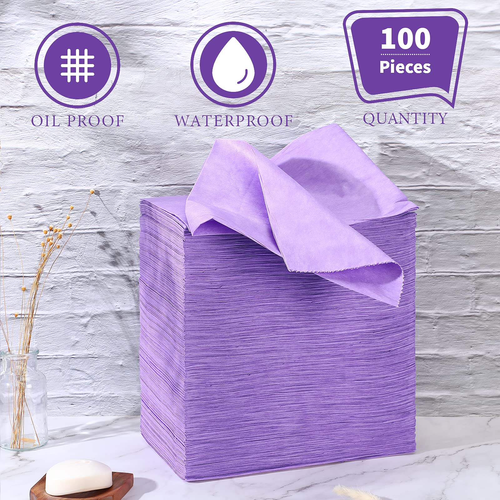 100 Pcs 31.5 x 71 Inch Disposable Bed Sheets Oil