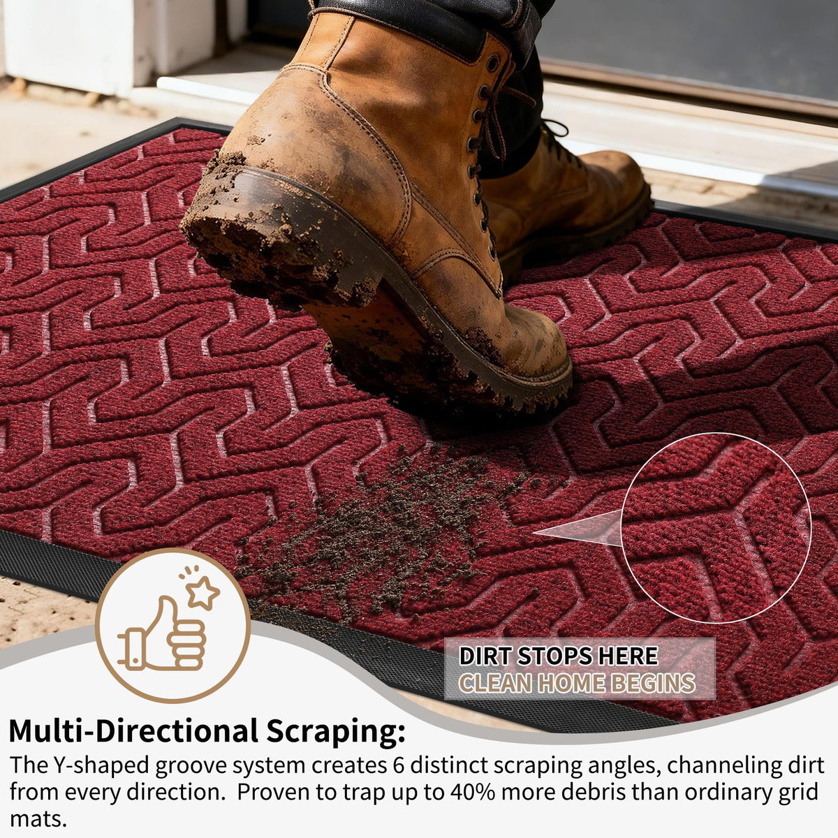 Large Door Mat Outside Entrance 36x24
