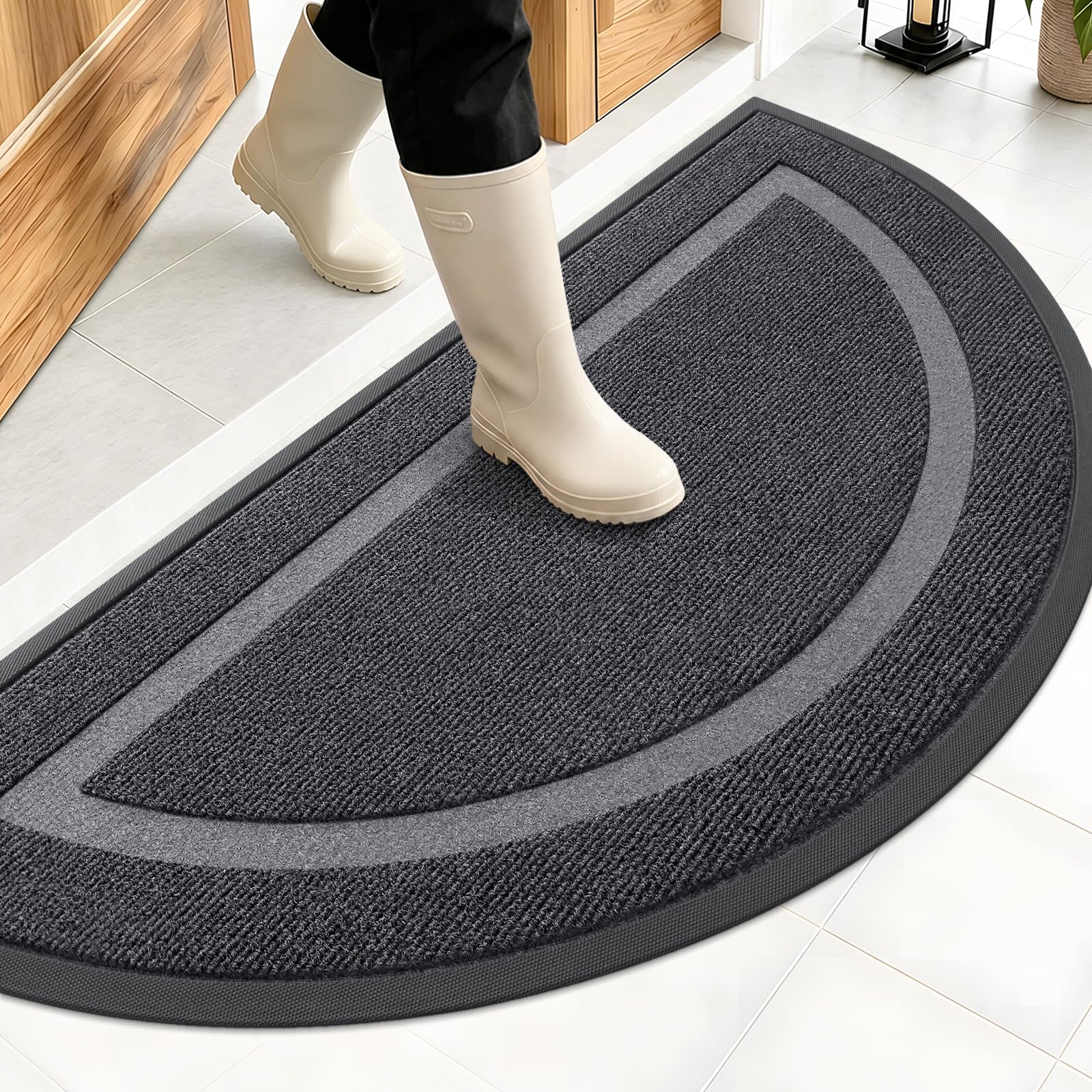 Half Circle Front Door Mat Outside 47x23 All (7.5 Sq Ft)