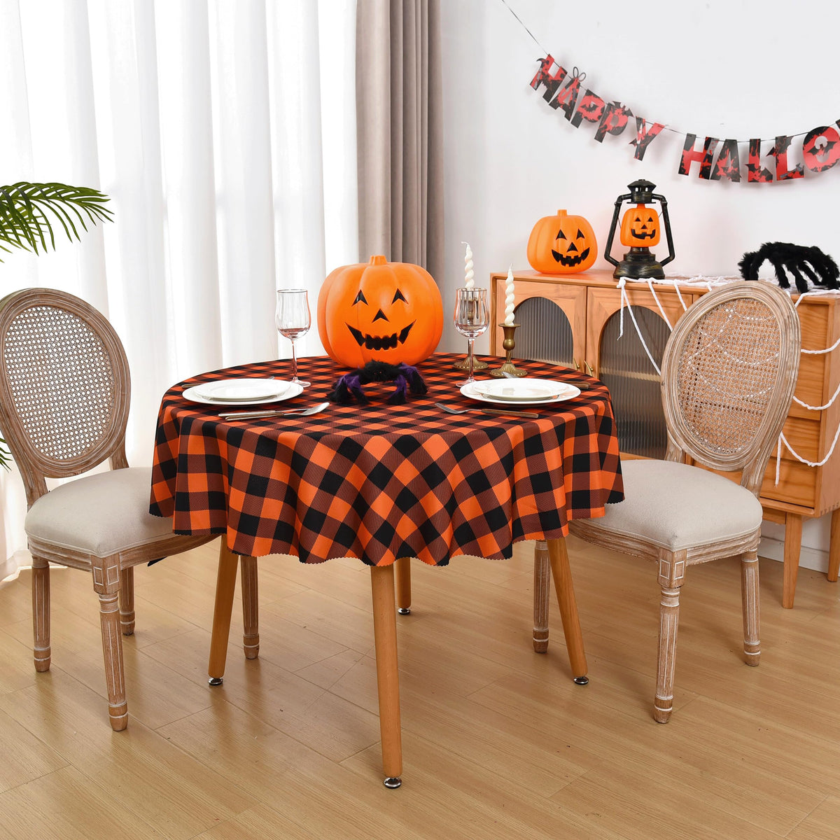 Waterproof Plaid Tablecloth Fabric