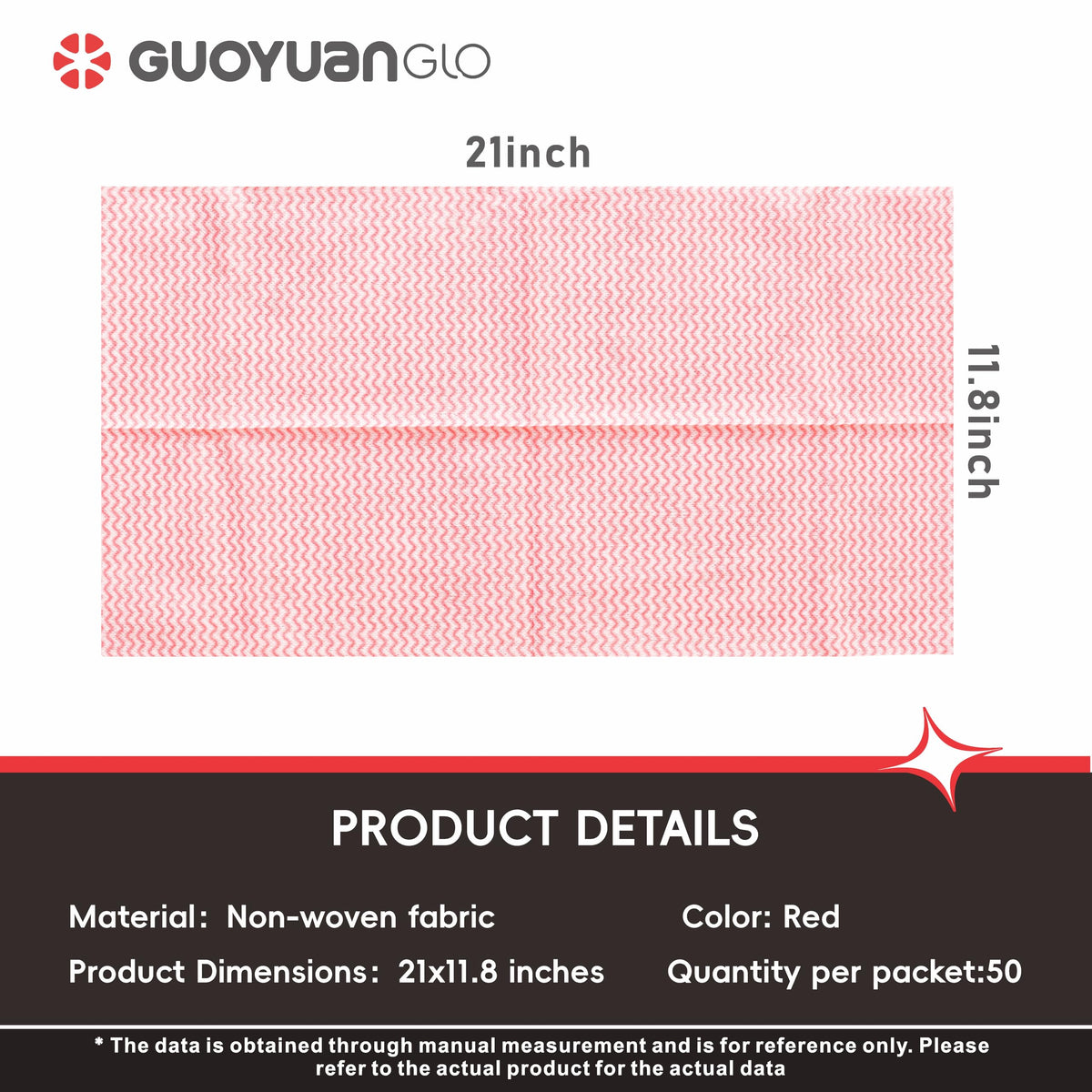 Disposable Dish Cloths Disposable Cleaning Towels Heavy Duty Reusable Cleaning Cloths Dish Rags for Kitchen (50 Count)