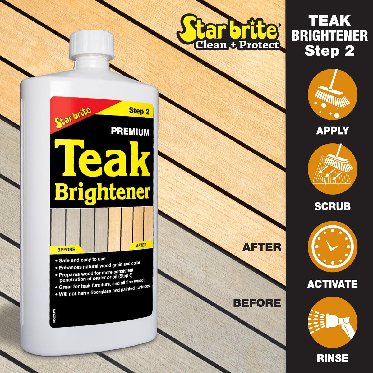 Teak Oil Premium Teak Care & Restoration (48 Fl Oz)