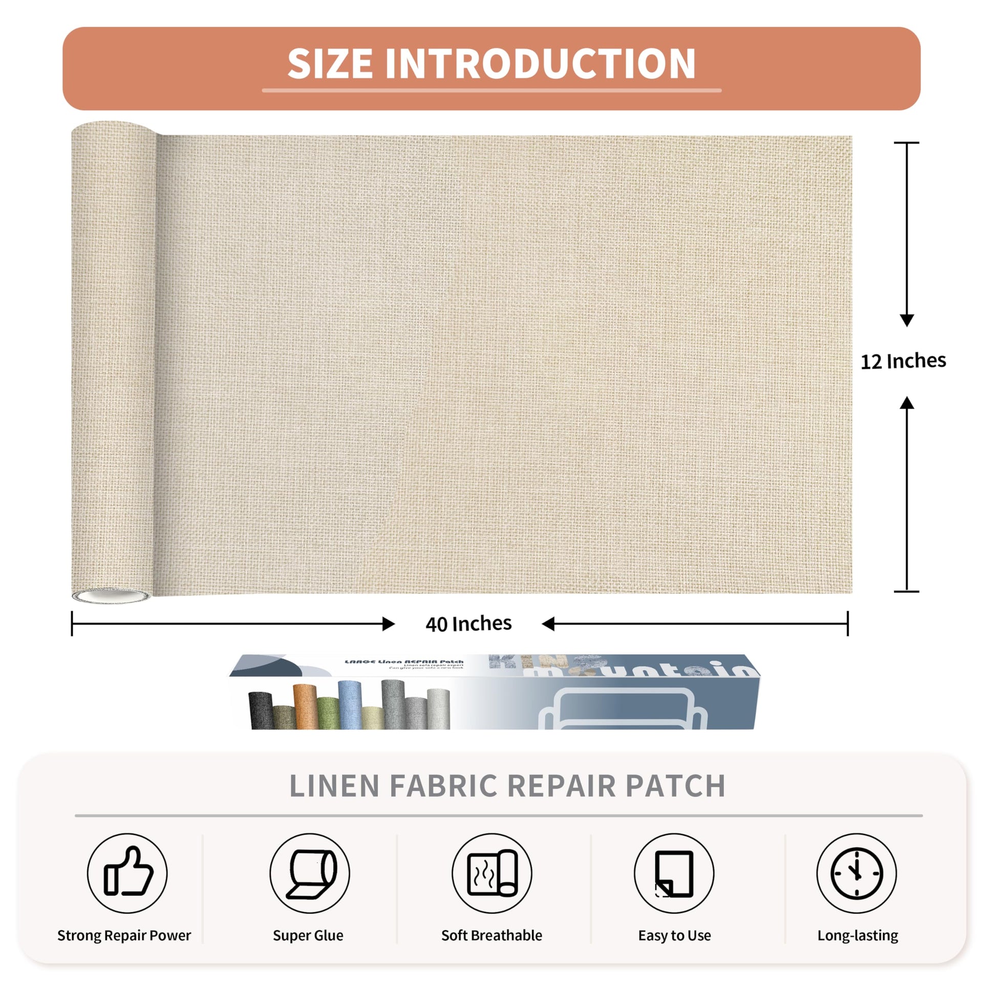 Coarse Linen Fabric Patches