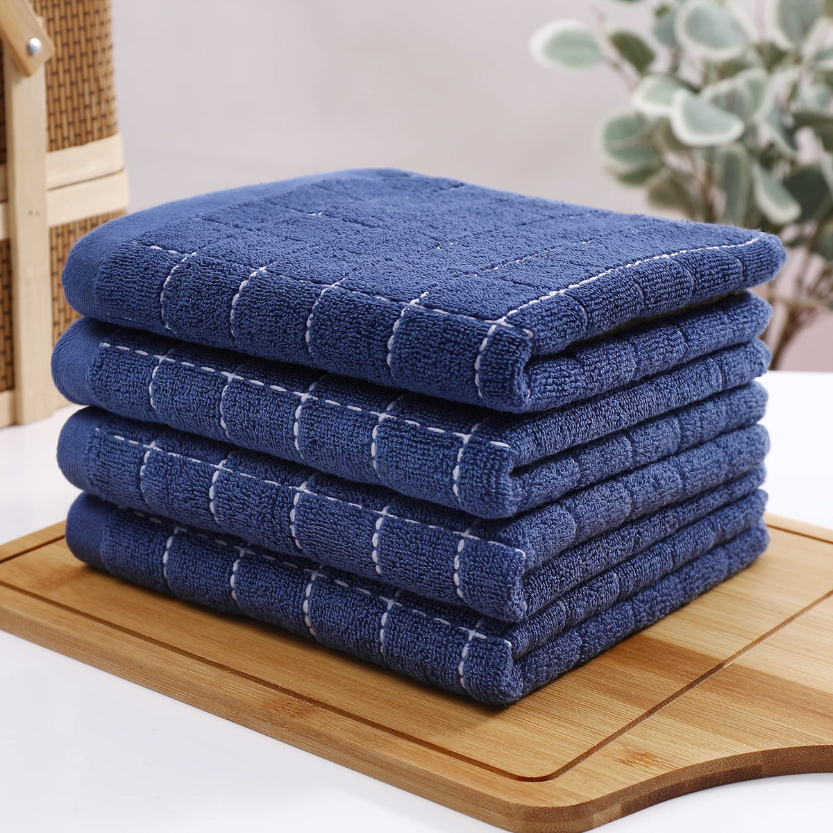 100% Cotton Terry Kitchen Towels (4 Count)