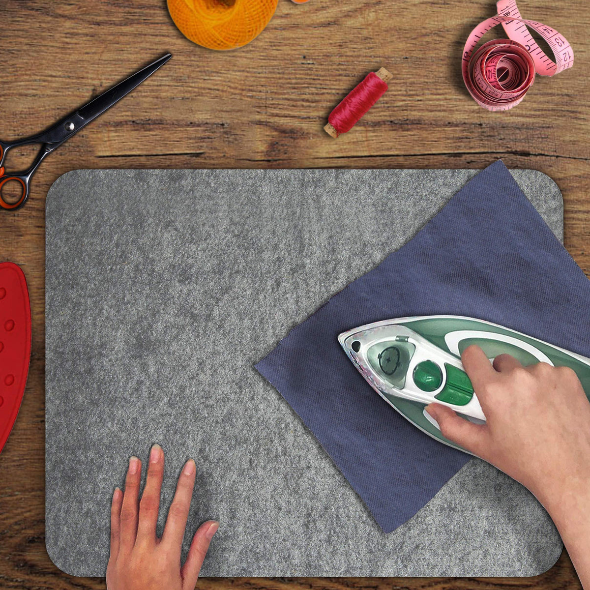 18" x 14" Wool Pressing Mat 100% New Zealand Felted Wool Ironing Mat Pad Blanket for Quilter