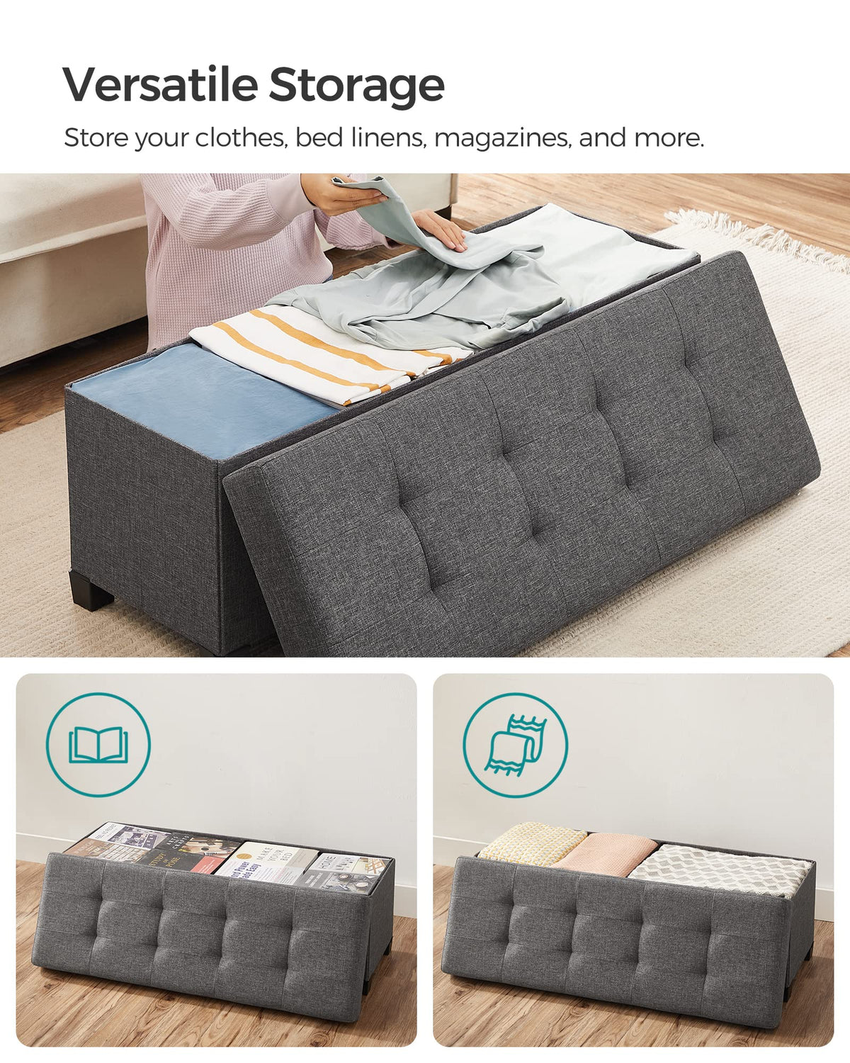 Storage Ottoman Bench