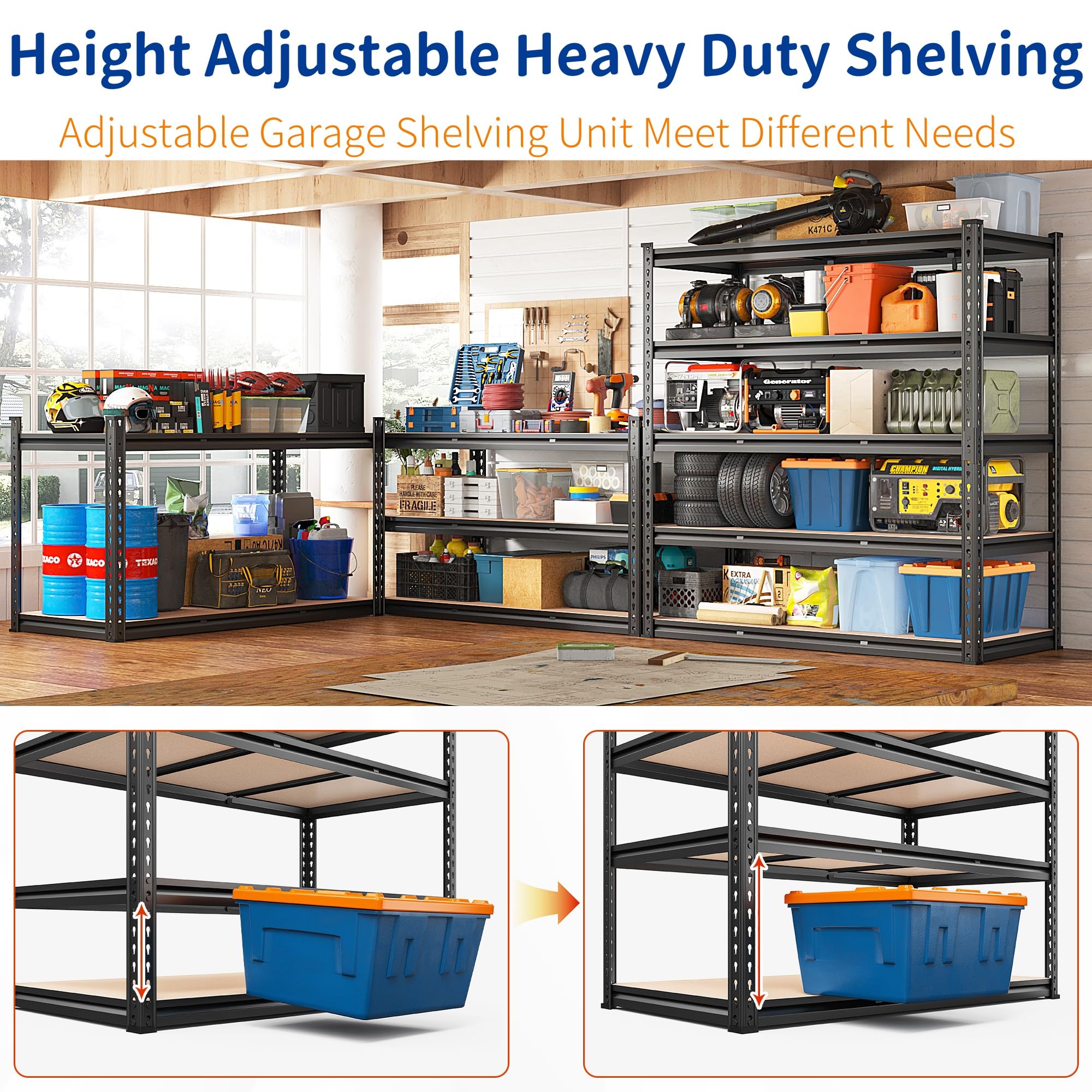 3000LBS Garage Shelving for Warehouse