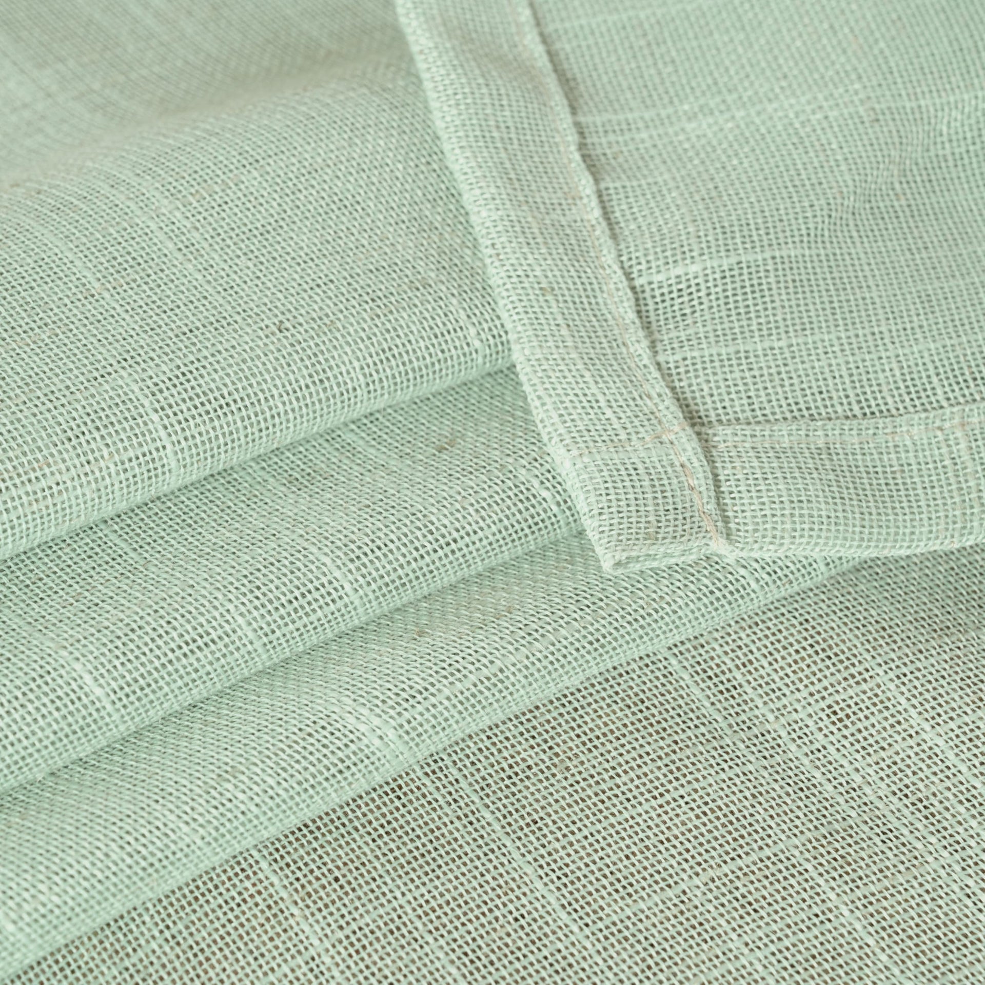 Light Green Linen Curtains 63 Inch Length for Living Room (2 Count)