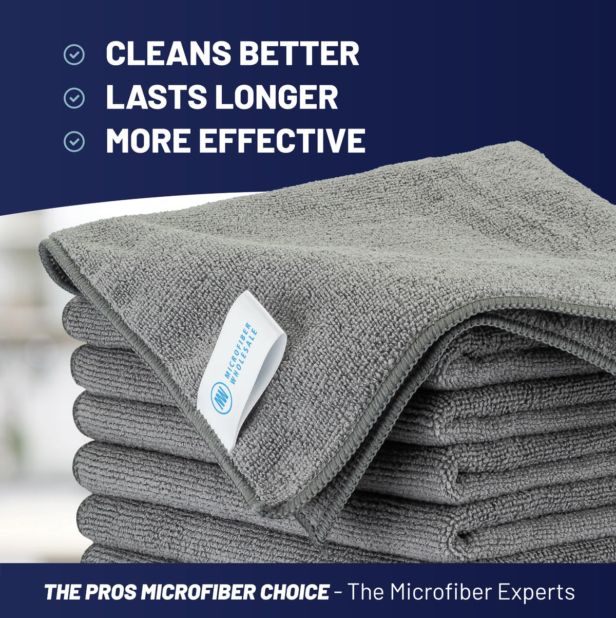 MW PRO Premium Microfiber Cleaning Cloths (12 Count)