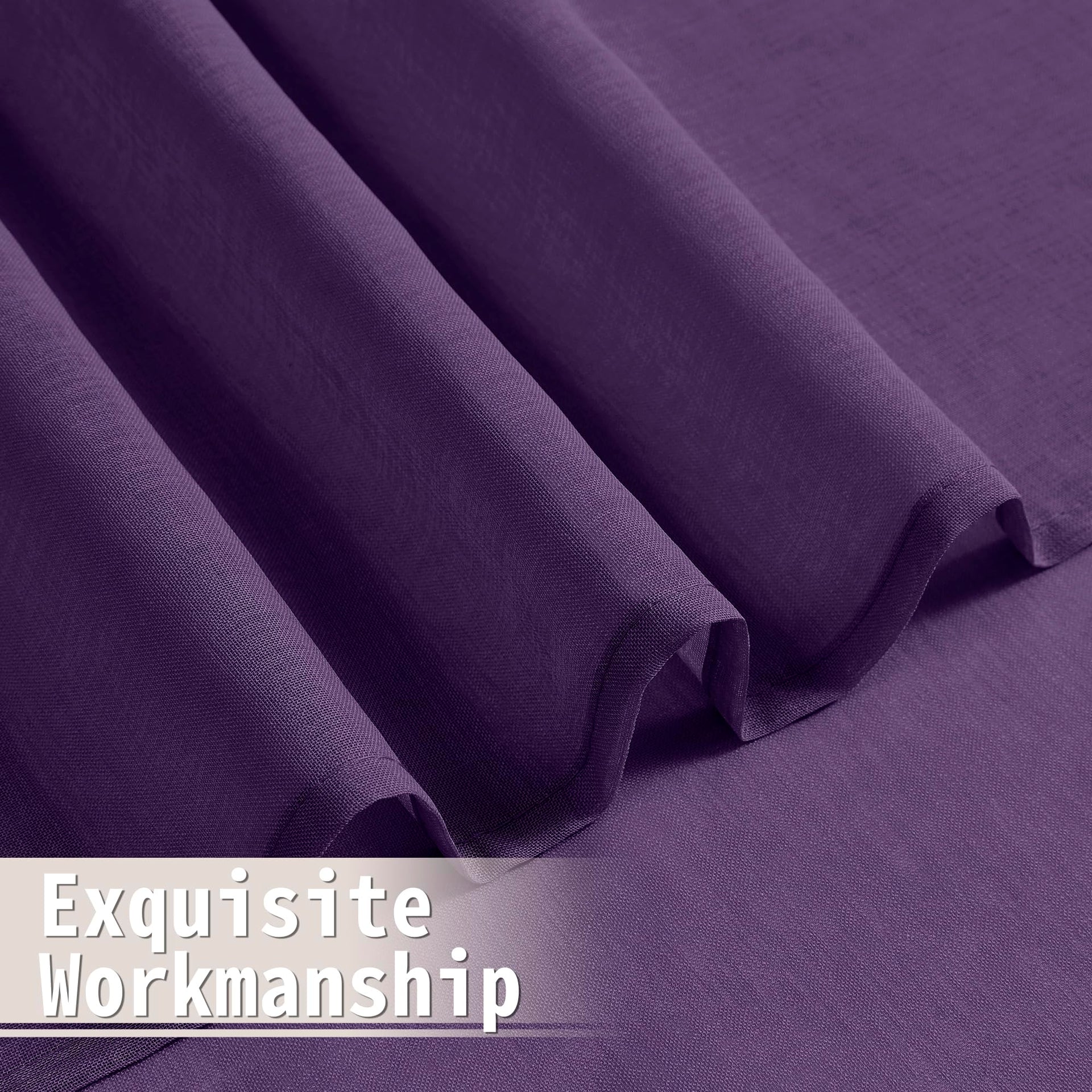 Short Sheer Door Curtains Closet Linen Textured Curtains Sheer Doorway Light Filtering Voile Patio Glass Door Rod Pocket Curtain French Doors