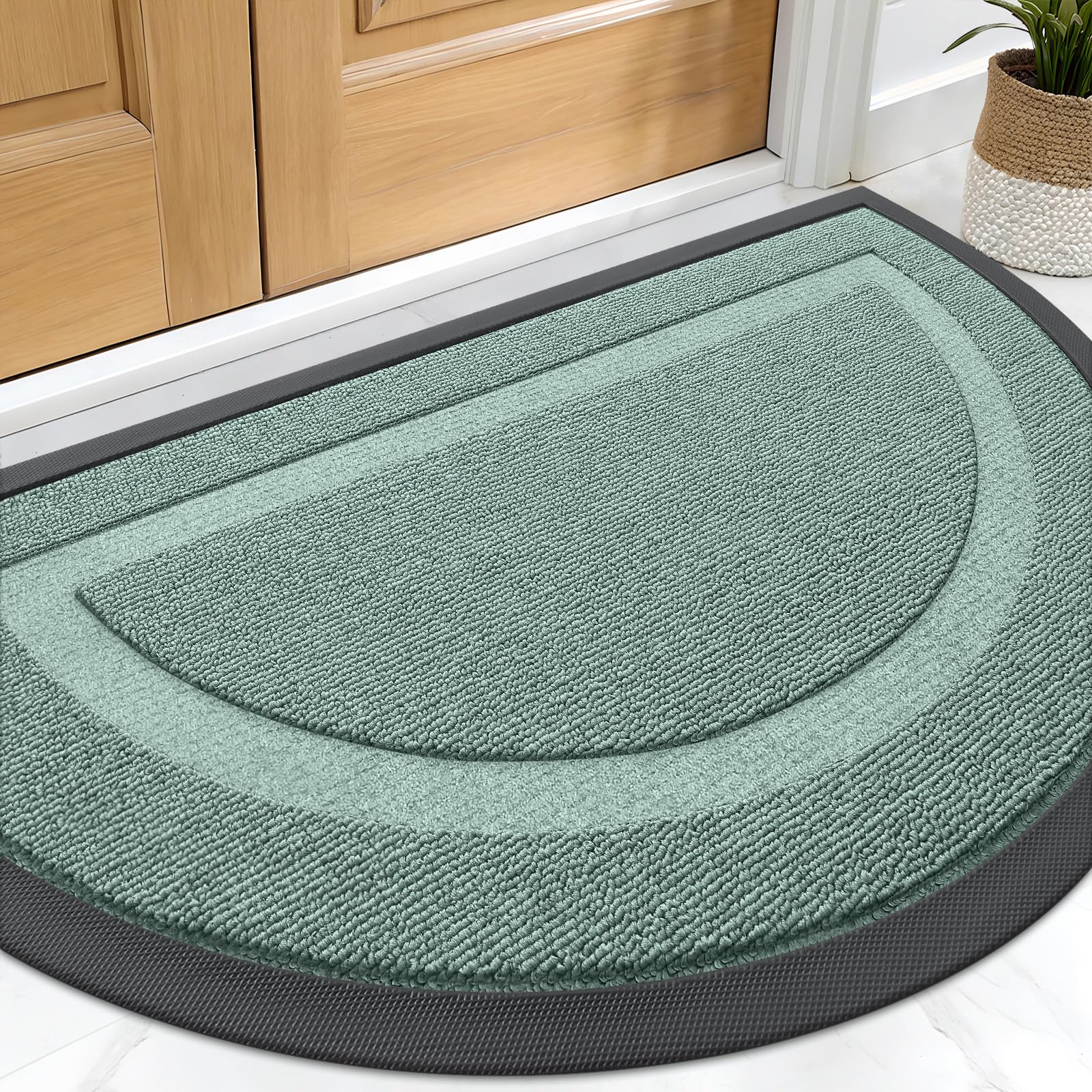 Half Circle Front Door Mat Outside 29.5x17 All