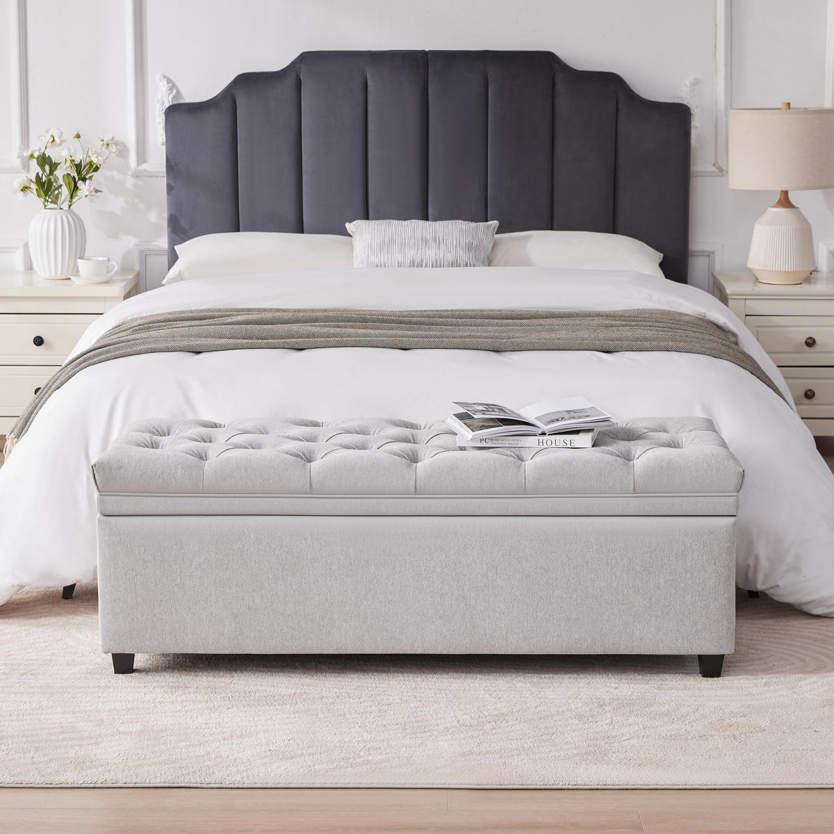 50 Inch Large Storage Ottoman