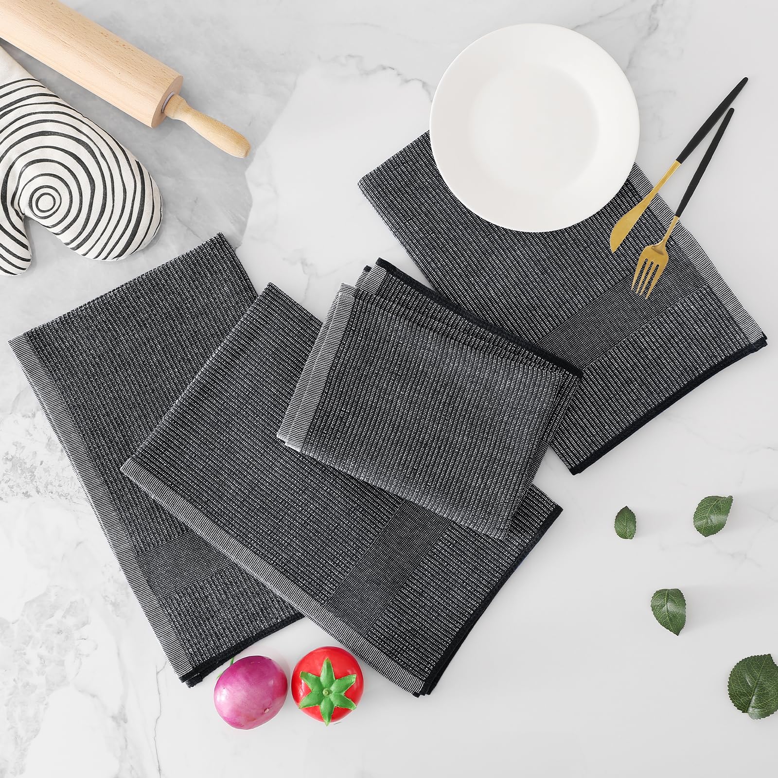 380 GSM Cotton Premium Kitchen Towels 8 Pack (8 Count)