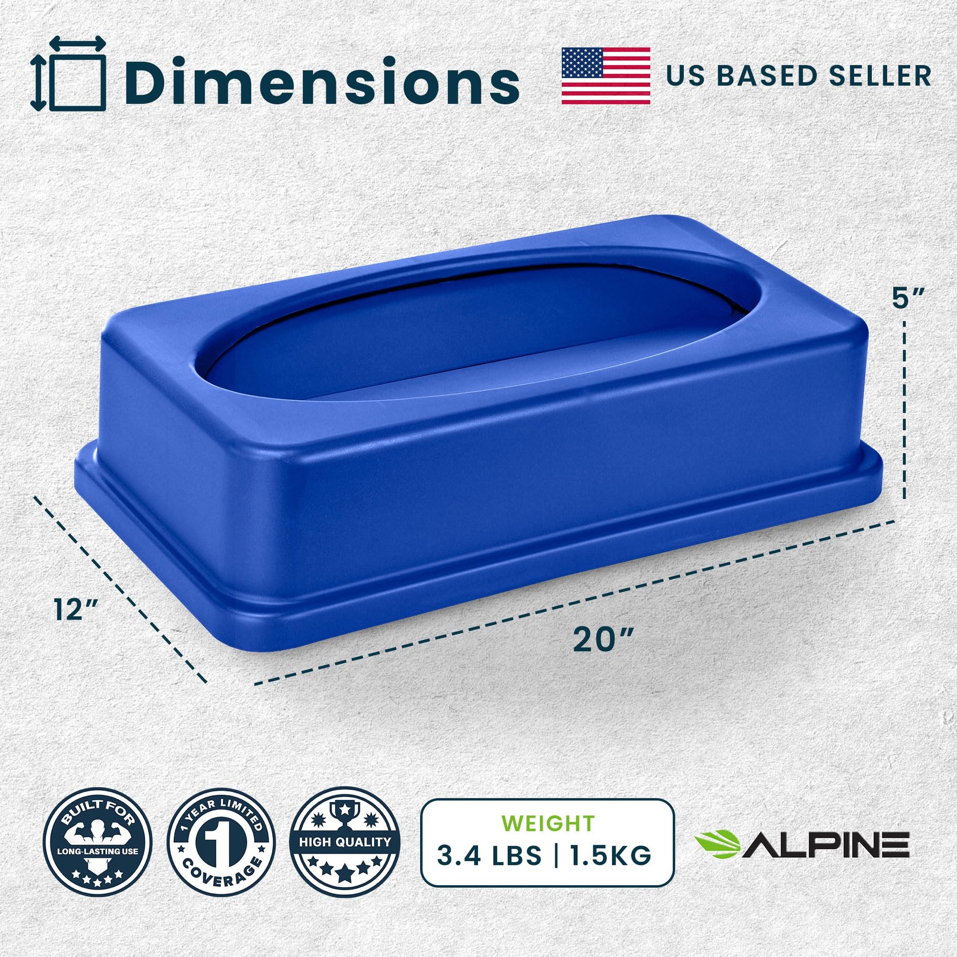 Industries Slim Trash Can Lid