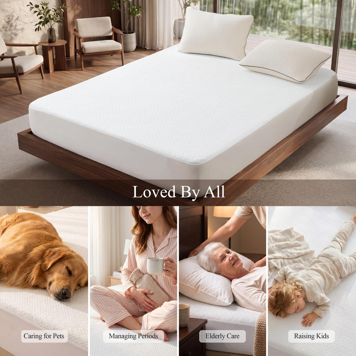 Twin XL Waterproof Mattress Protector for College Dorm Room Essentials