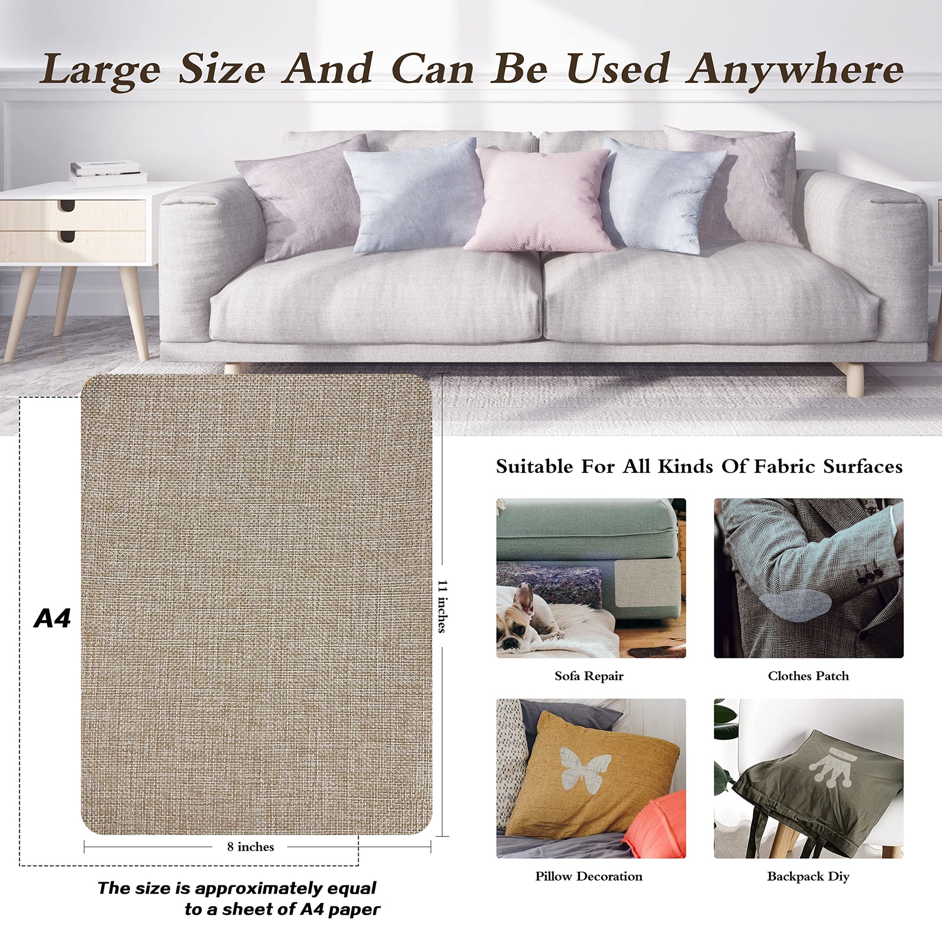 Coarse Linen Repair Patches
