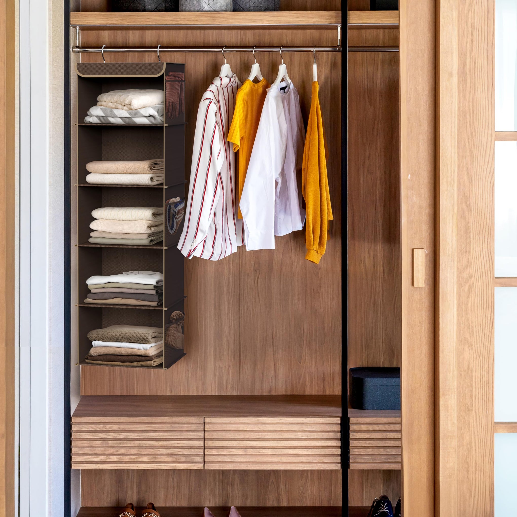 5 Shelf Hanging Closet Organizer